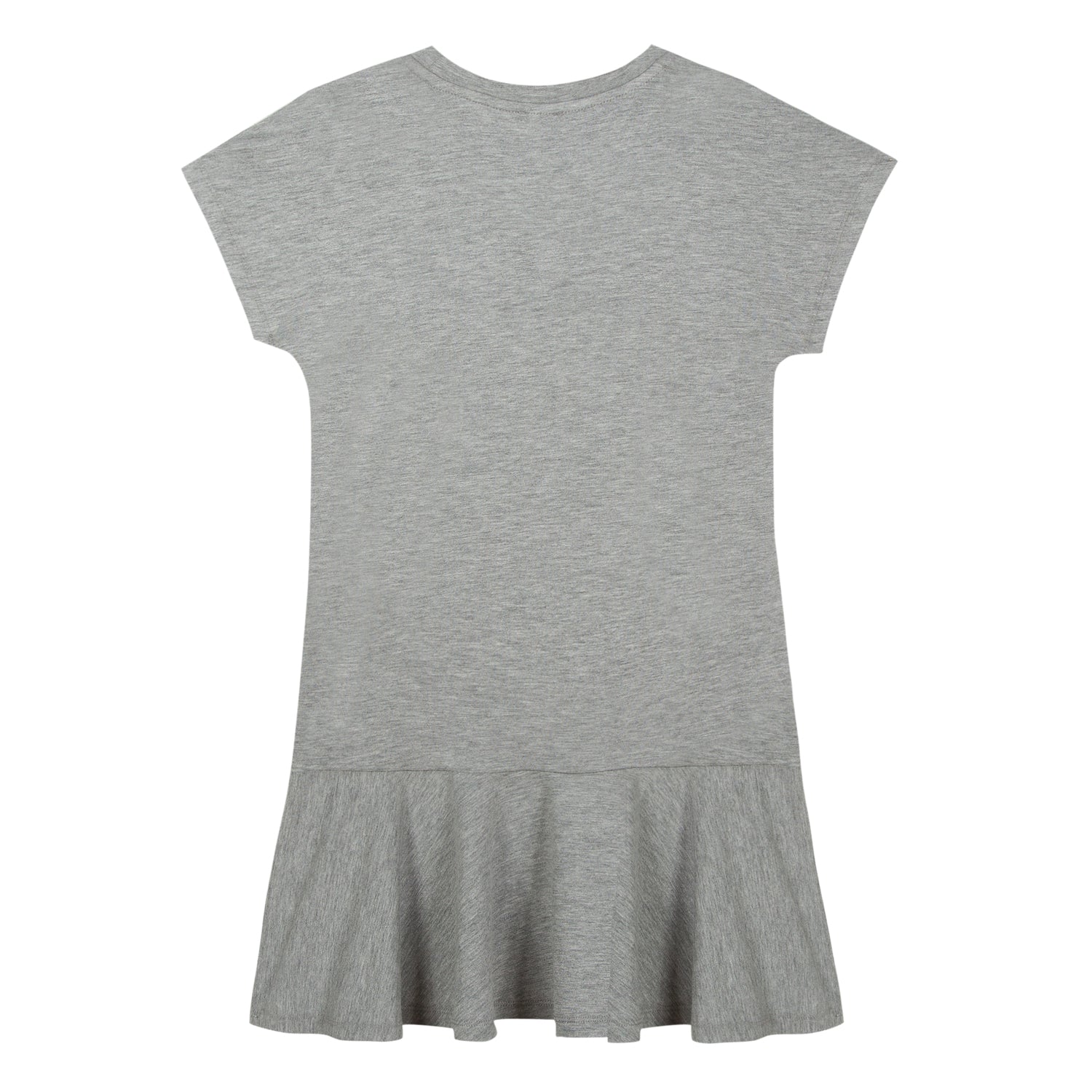 Girls Marl Grey Logo Dress