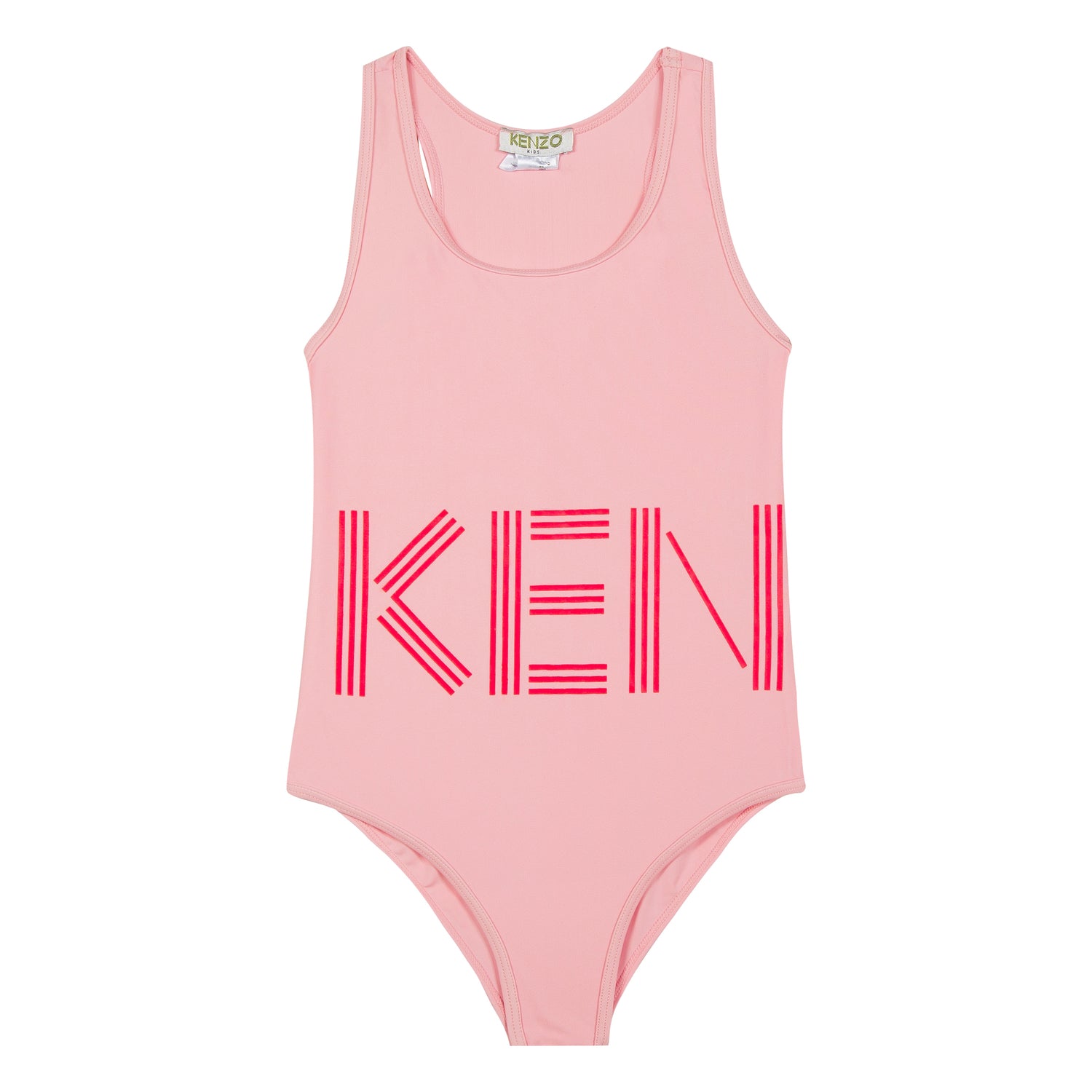Girls Middle Pink Logo Swimwear