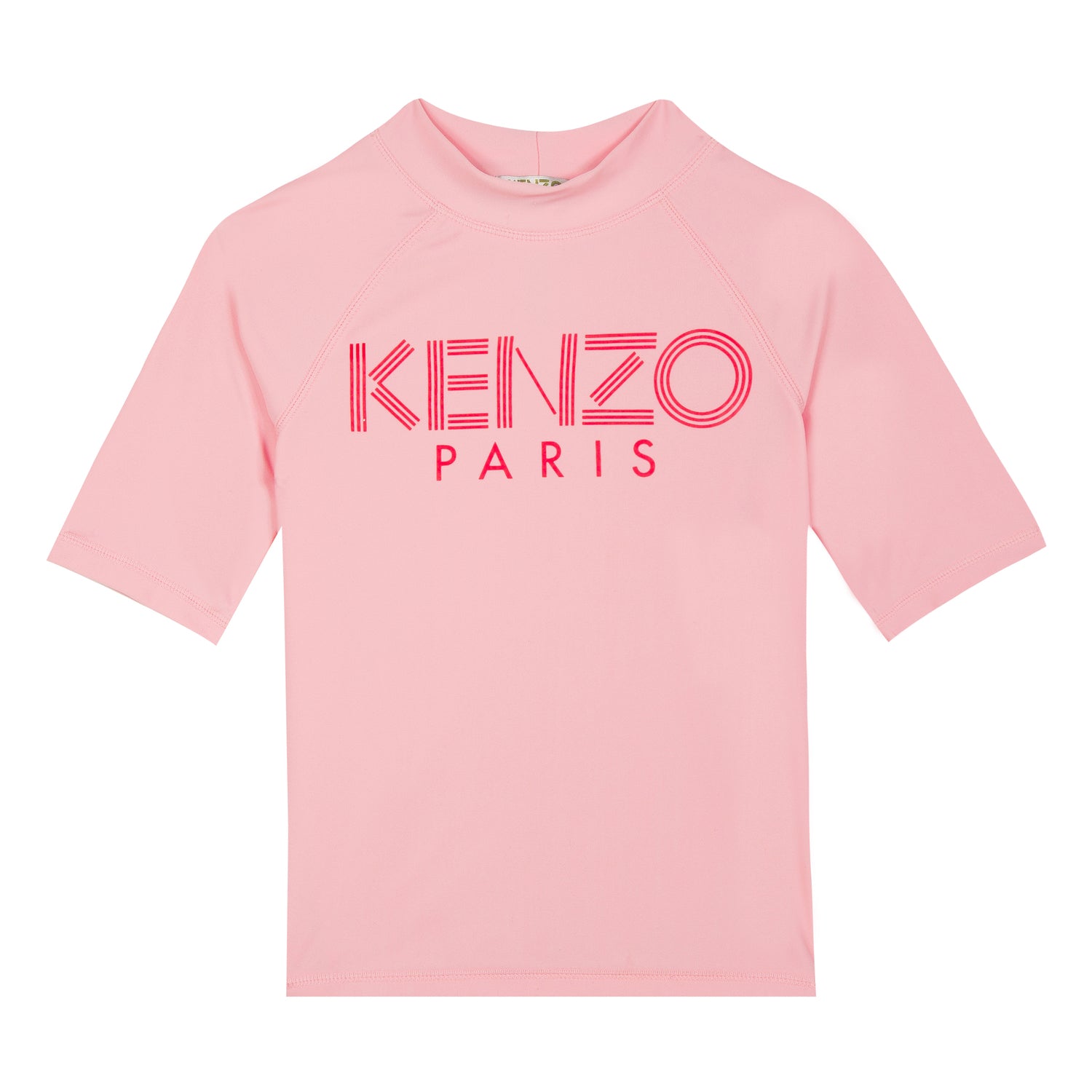 Girls Pink Logo Swim T-shirt