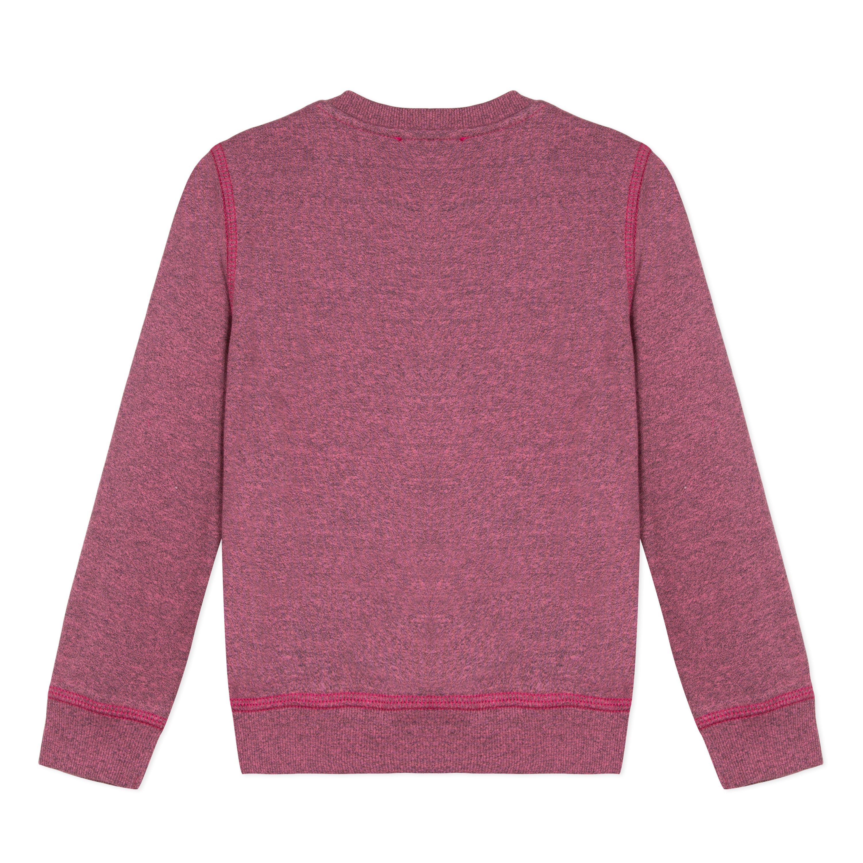 Girls Bright Pink Tiger Cotton Sweatshirt