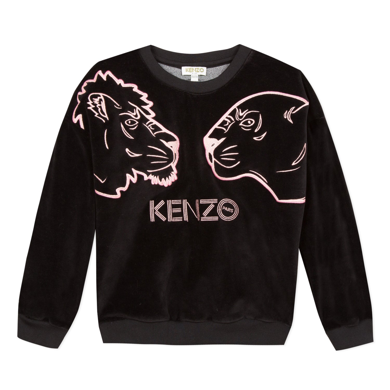 Girls Navy Printing Cotton Sweatshirt