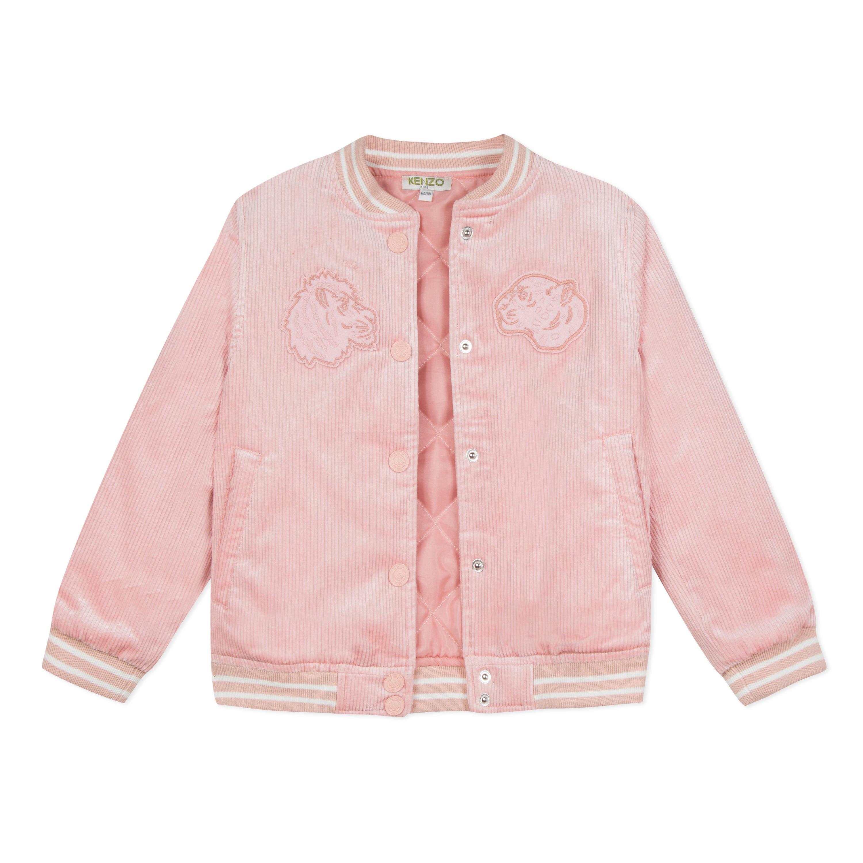 Girls Pink Printing Coat