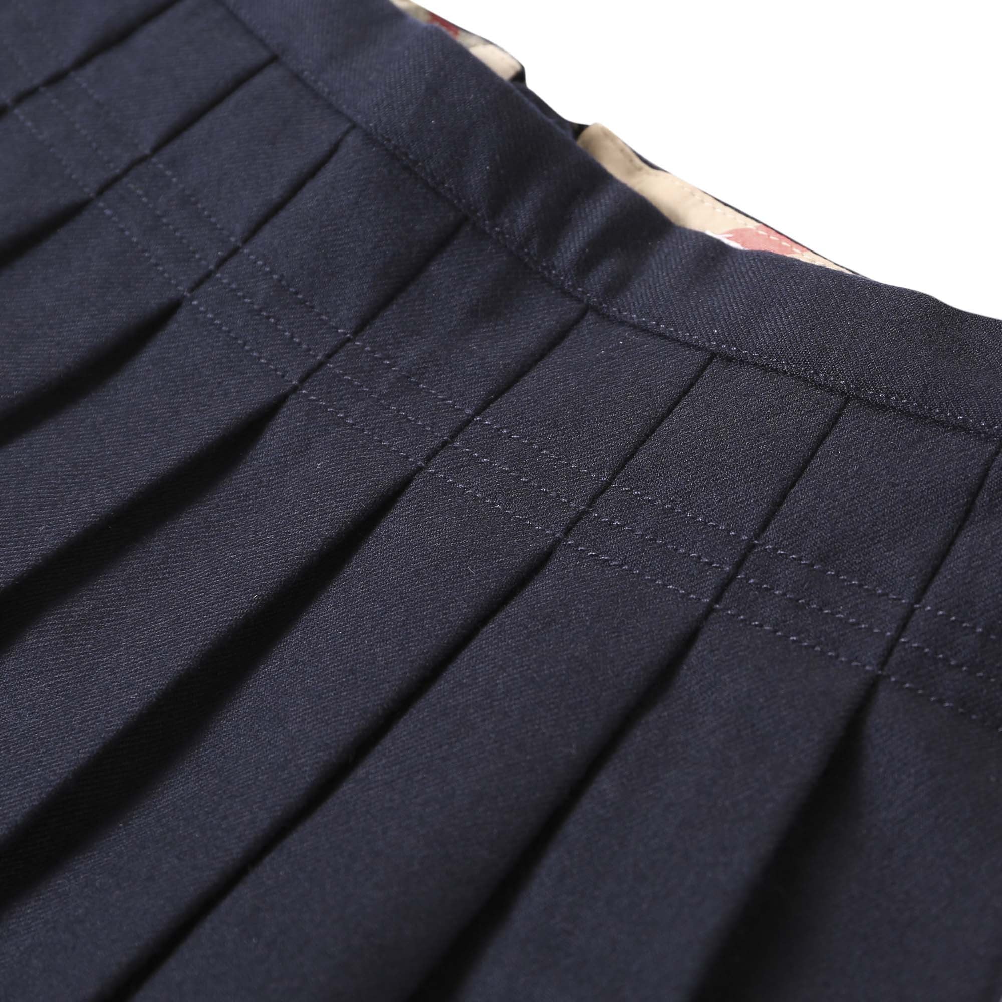 Girls Navy Blue Frilled Wool Skirt - CÉMAROSE | Children's Fashion Store - 3