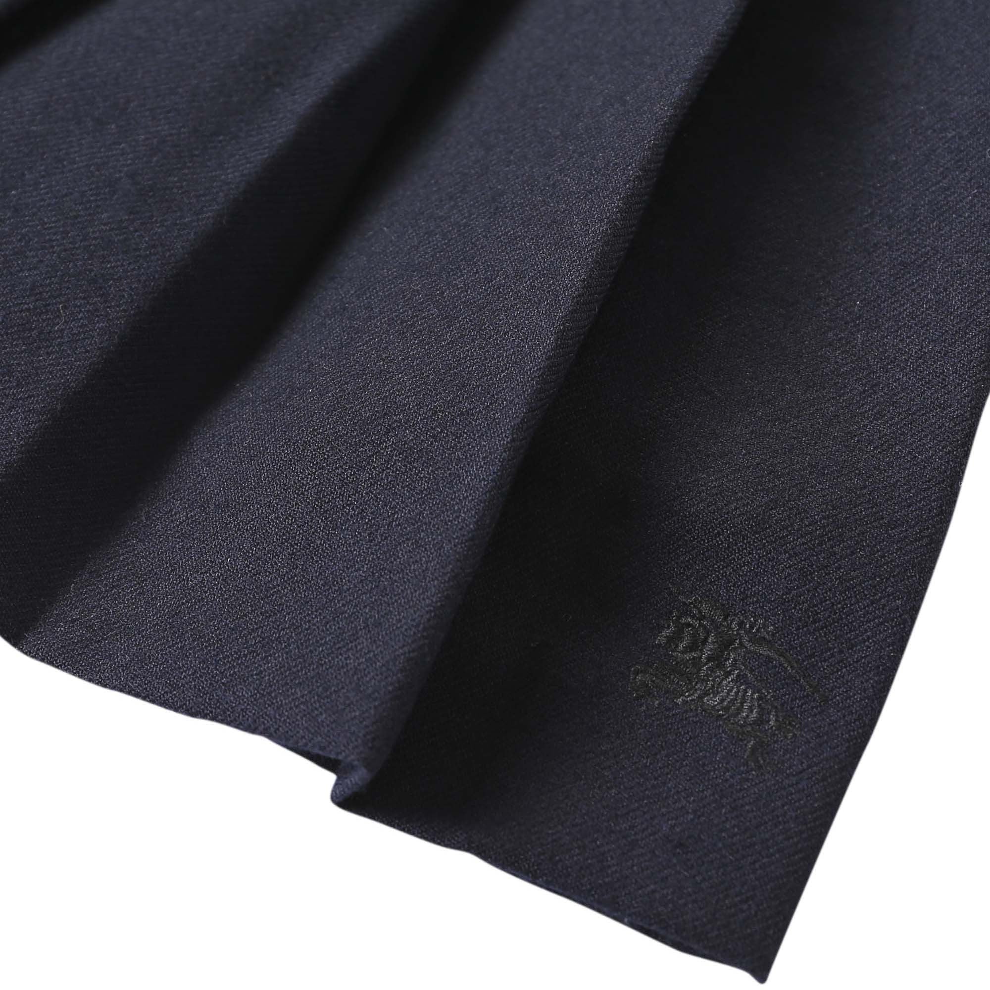 Girls Navy Blue Frilled Wool Skirt - CÉMAROSE | Children's Fashion Store - 4