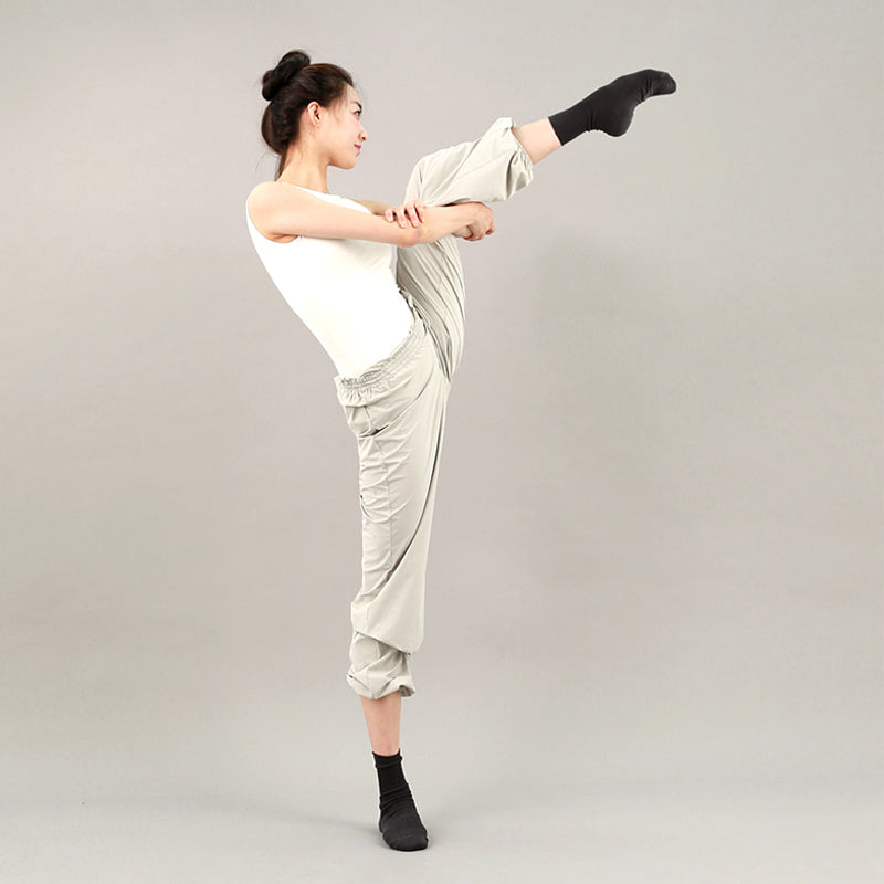 Girls Light Grey Ballet Warm Up Trousers