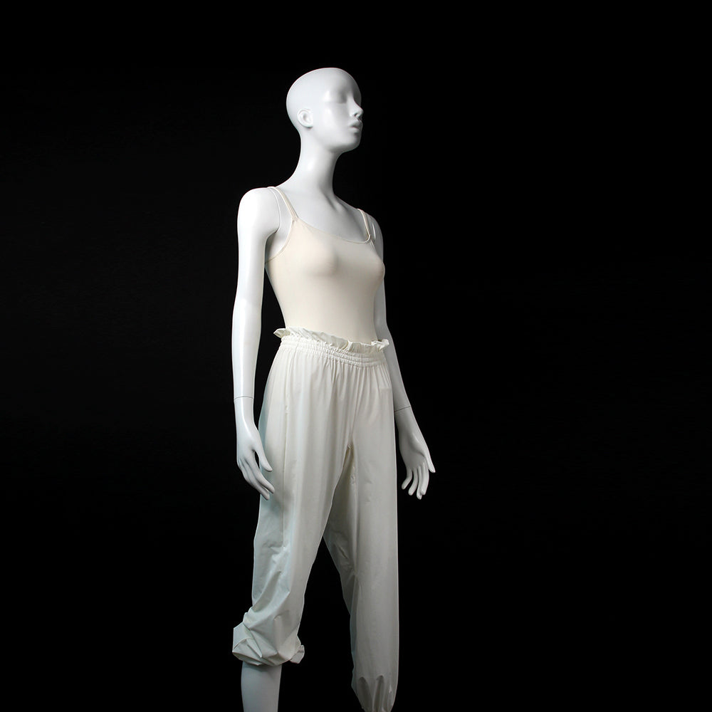 Girls White Ballet Warm Up Trousers