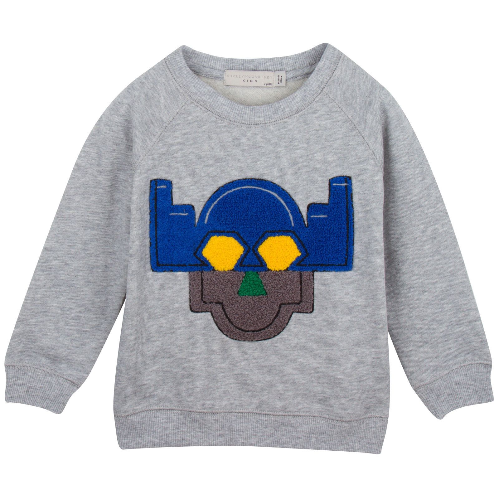 Billy Boys Grey Stella Super Heroes Printed Jersey Sweatshirt - CÉMAROSE | Children's Fashion Store - 1