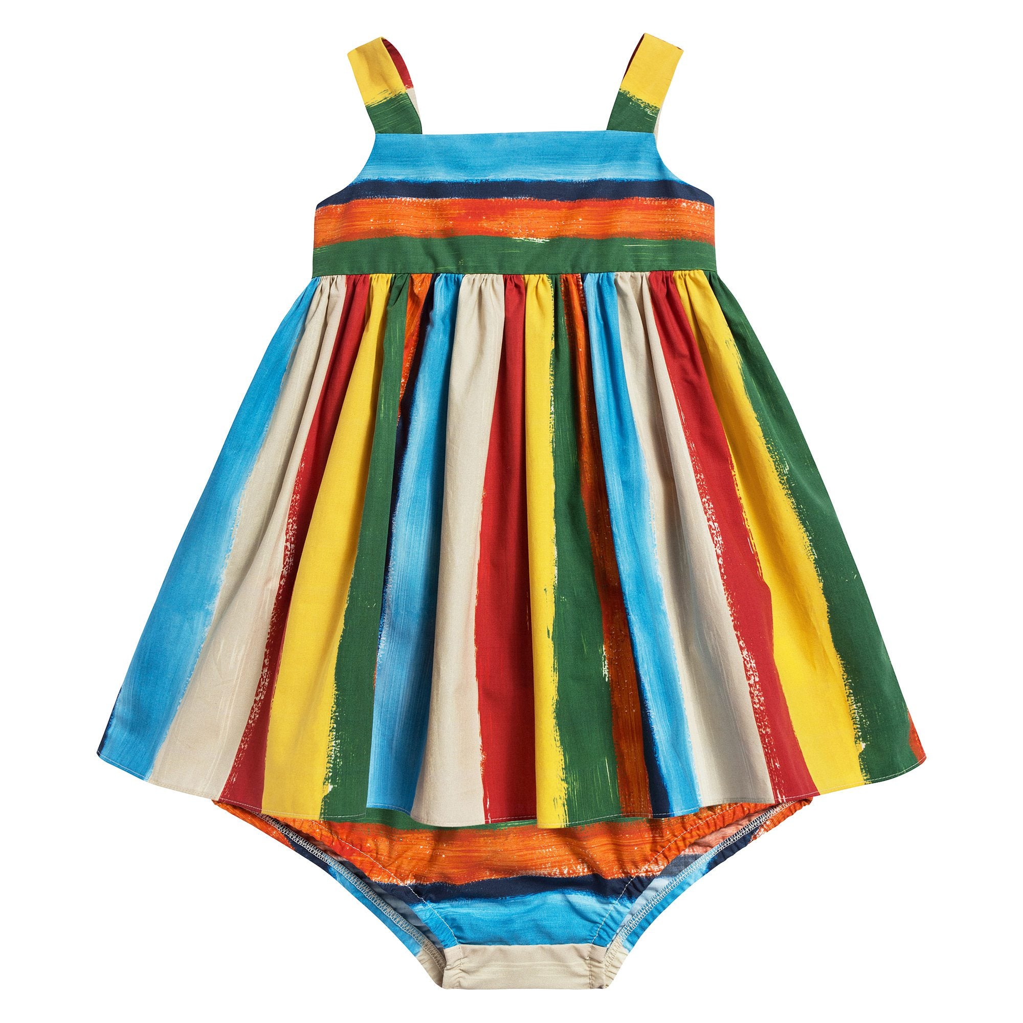 Baby Girls Striped Dress & Pants