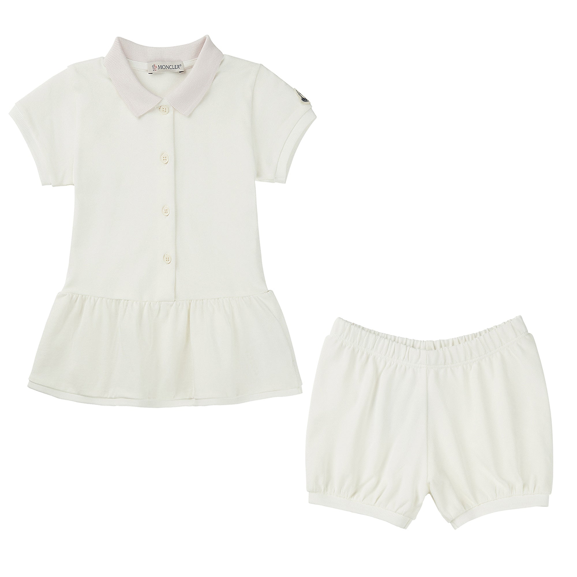 Baby Girls White Cotton Set