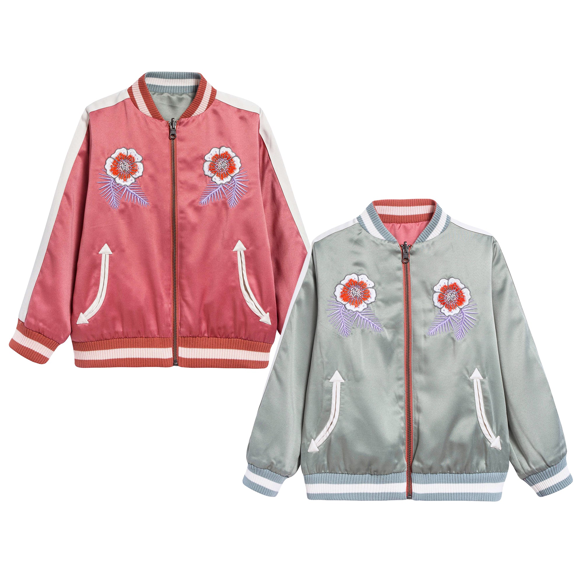 Girls Pink 'Willow' Reversible Jacket