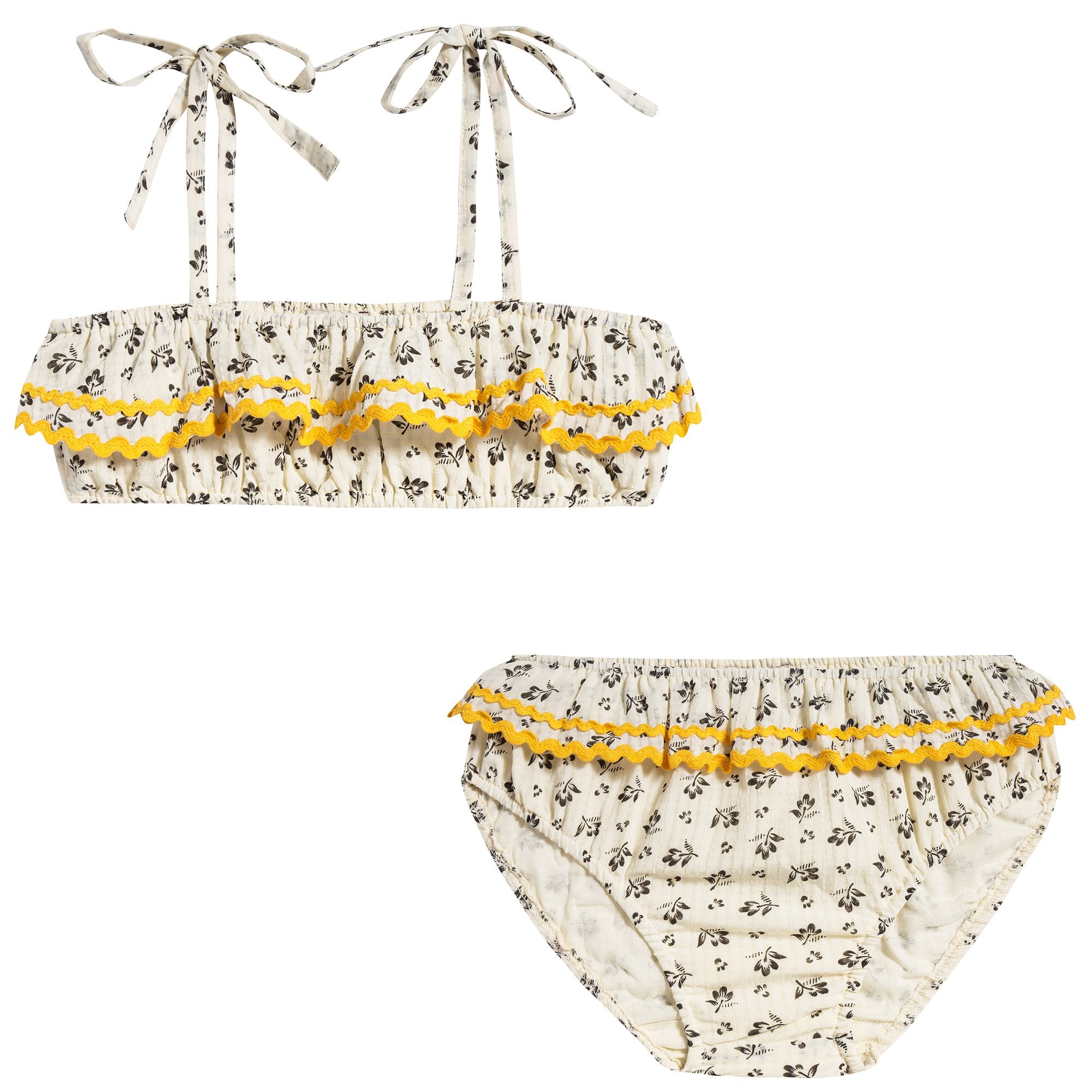 Girls Ditsy Clover Print Floral Swimwear