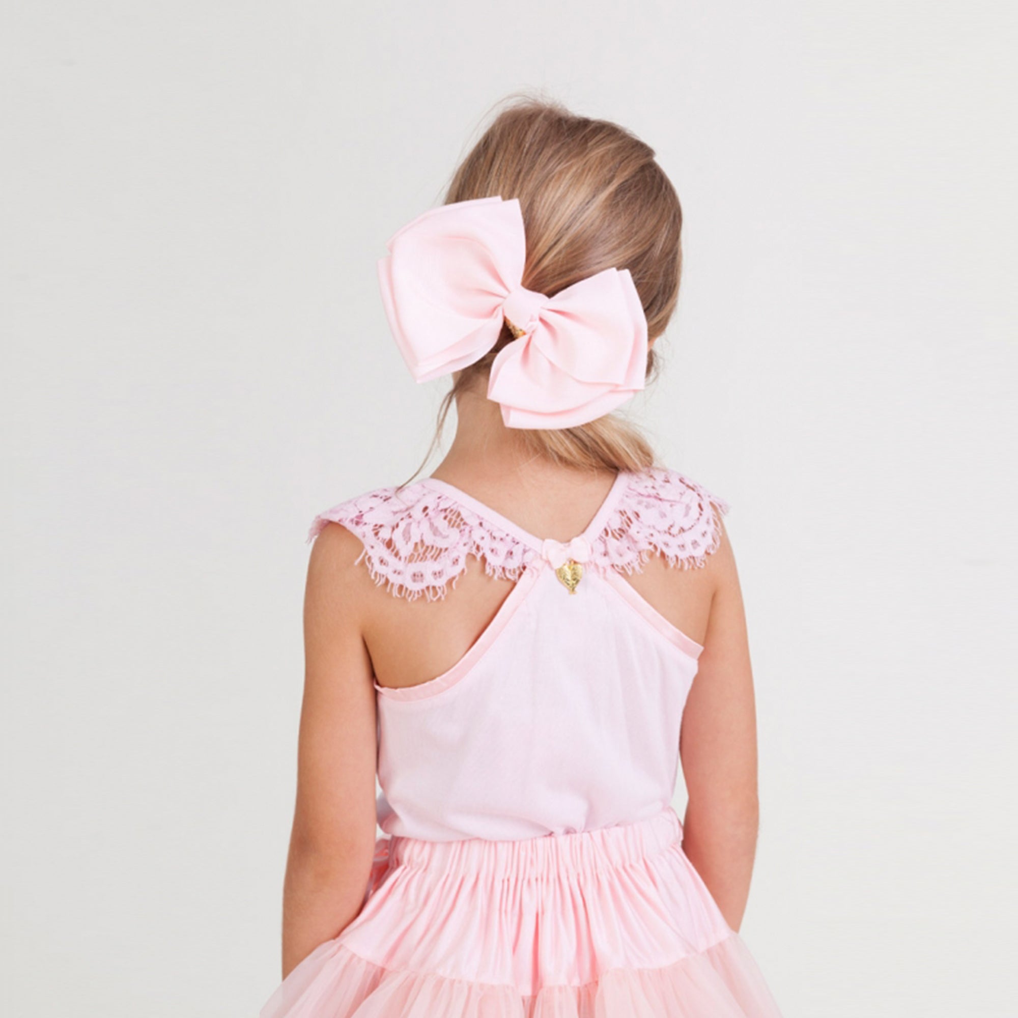 Girls Rose Pink Cotton Top