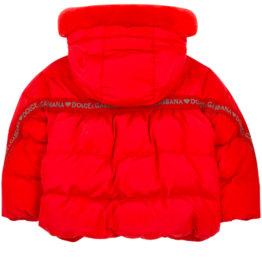Girls Light Bordeaux Down Jacket