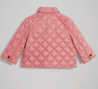 Baby Girls Pale Ash Rose Coat