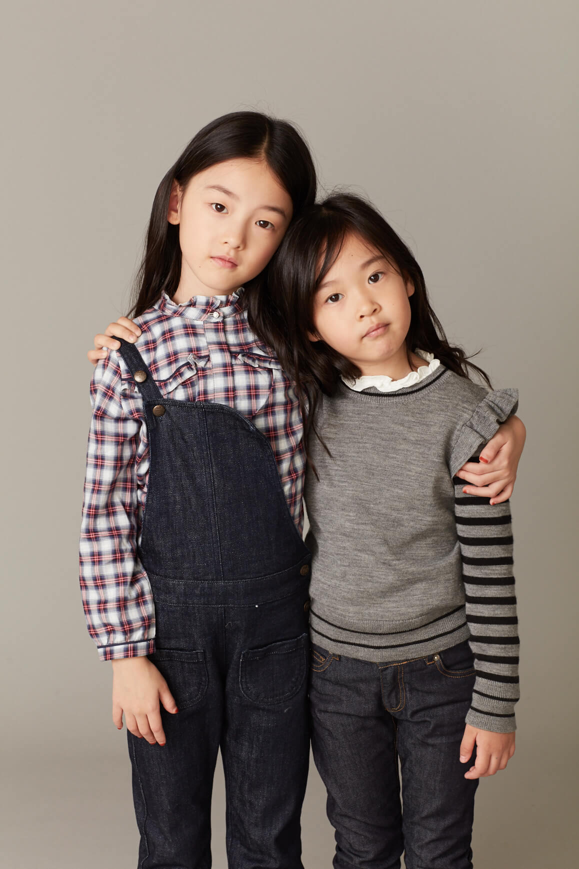 Girls Brown Check Cotton Shirt