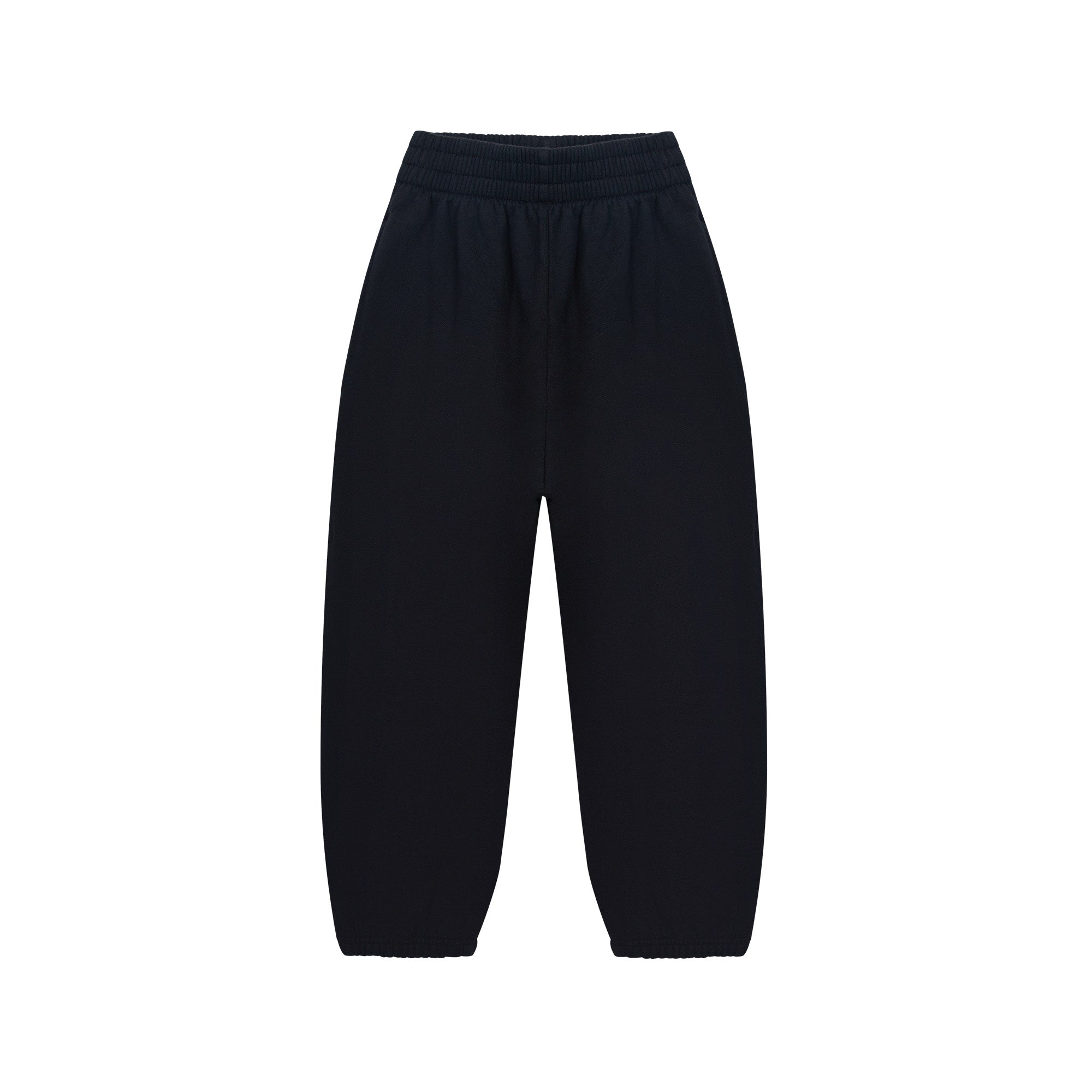 Boys & Girls Black Cotton Trousers