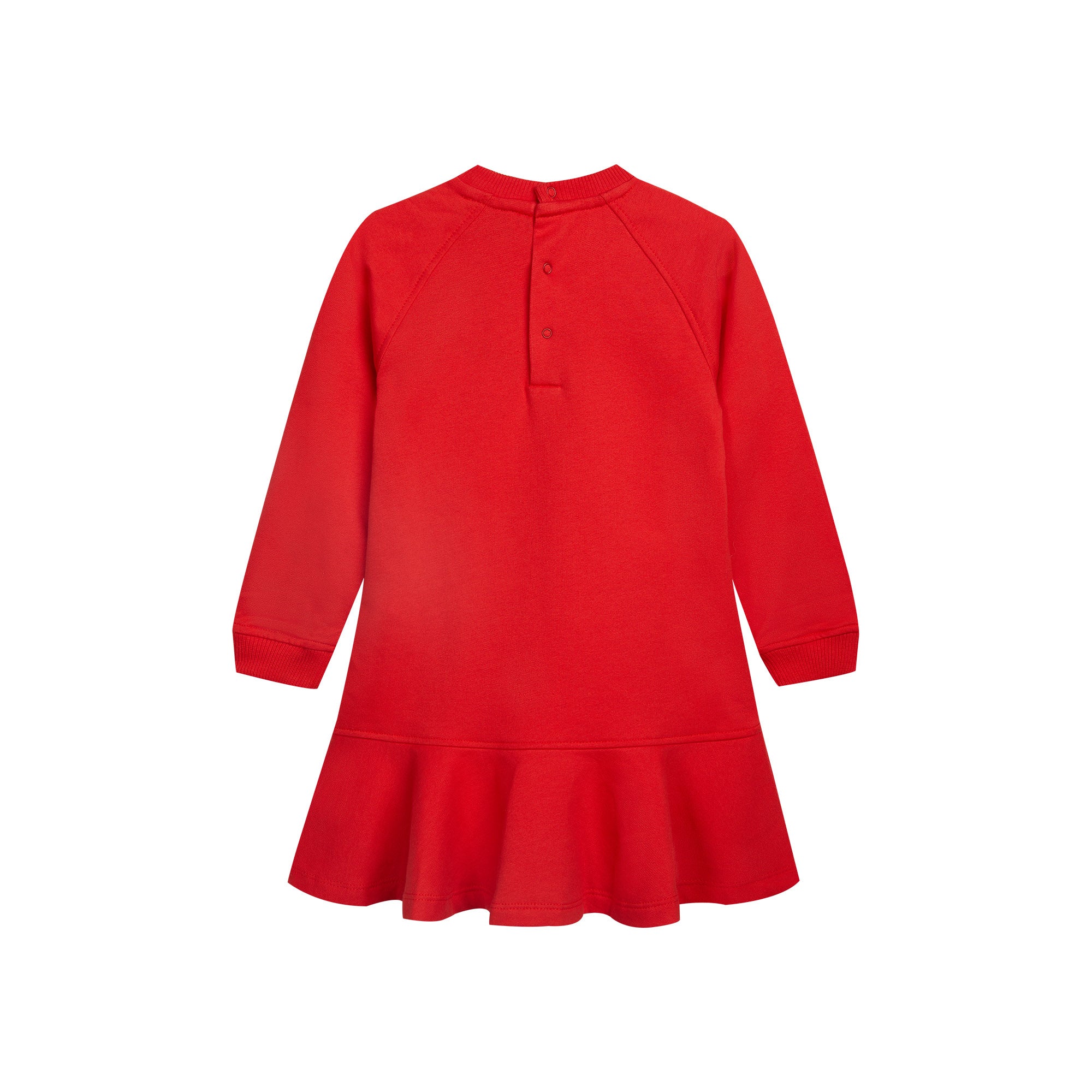Baby Girls Red Printed Cotton Dress
