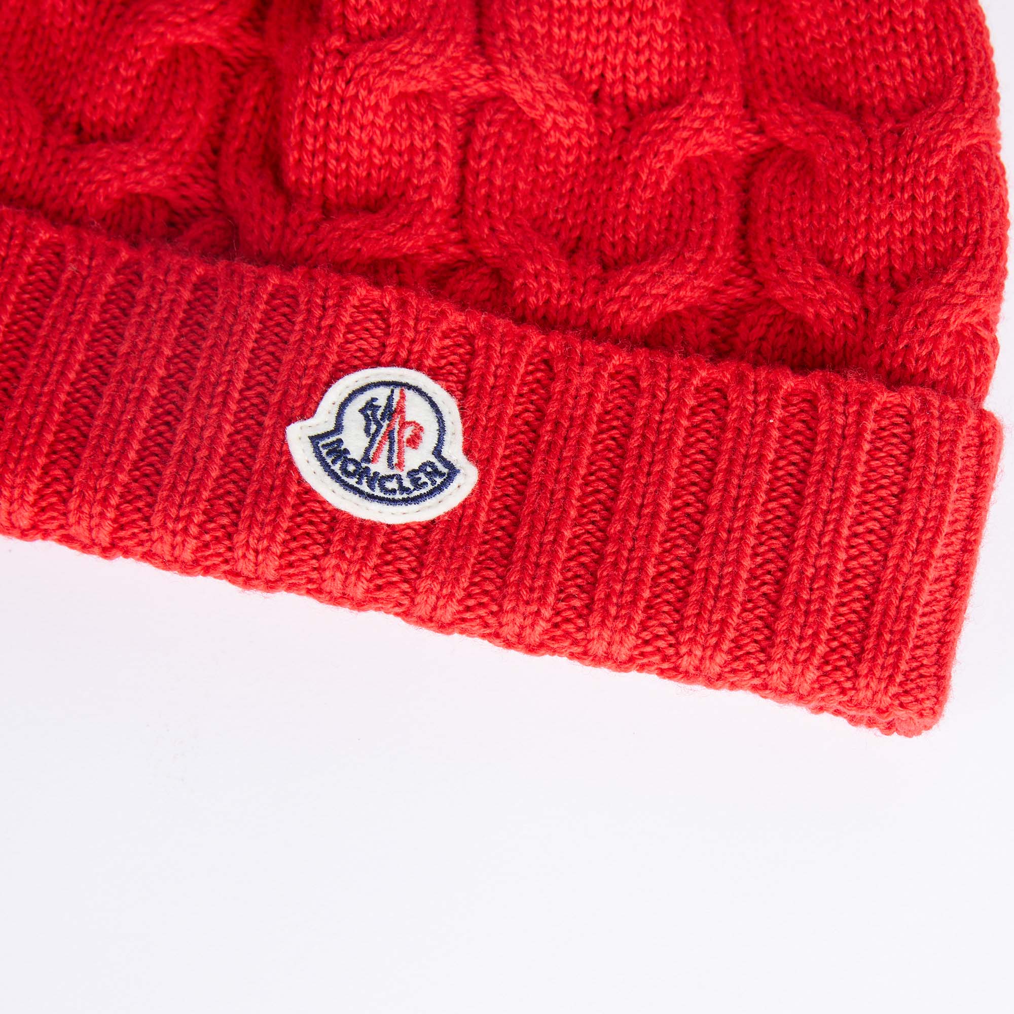 Boys Red Logo Wool Hat