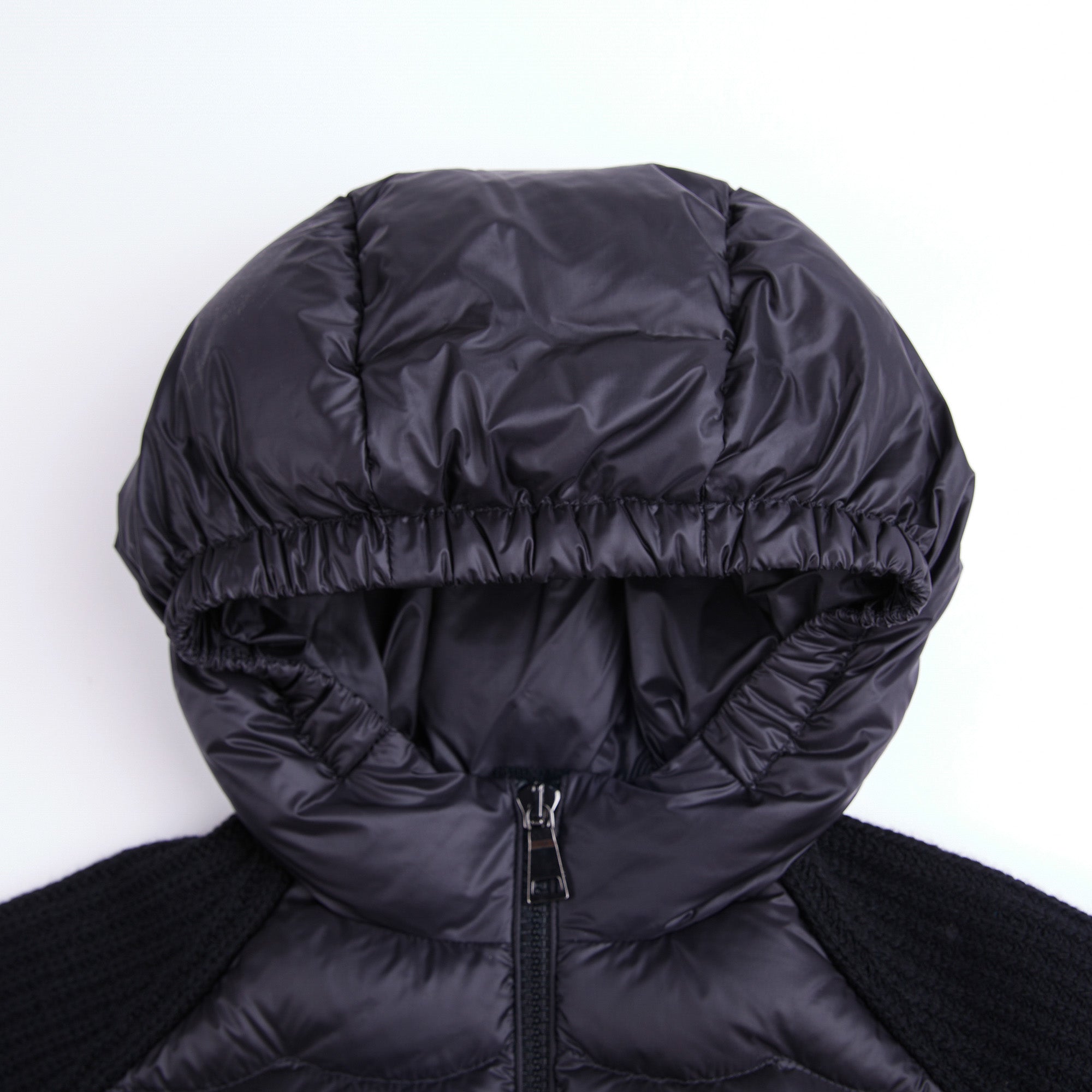 Girls Black Zip-Up Top