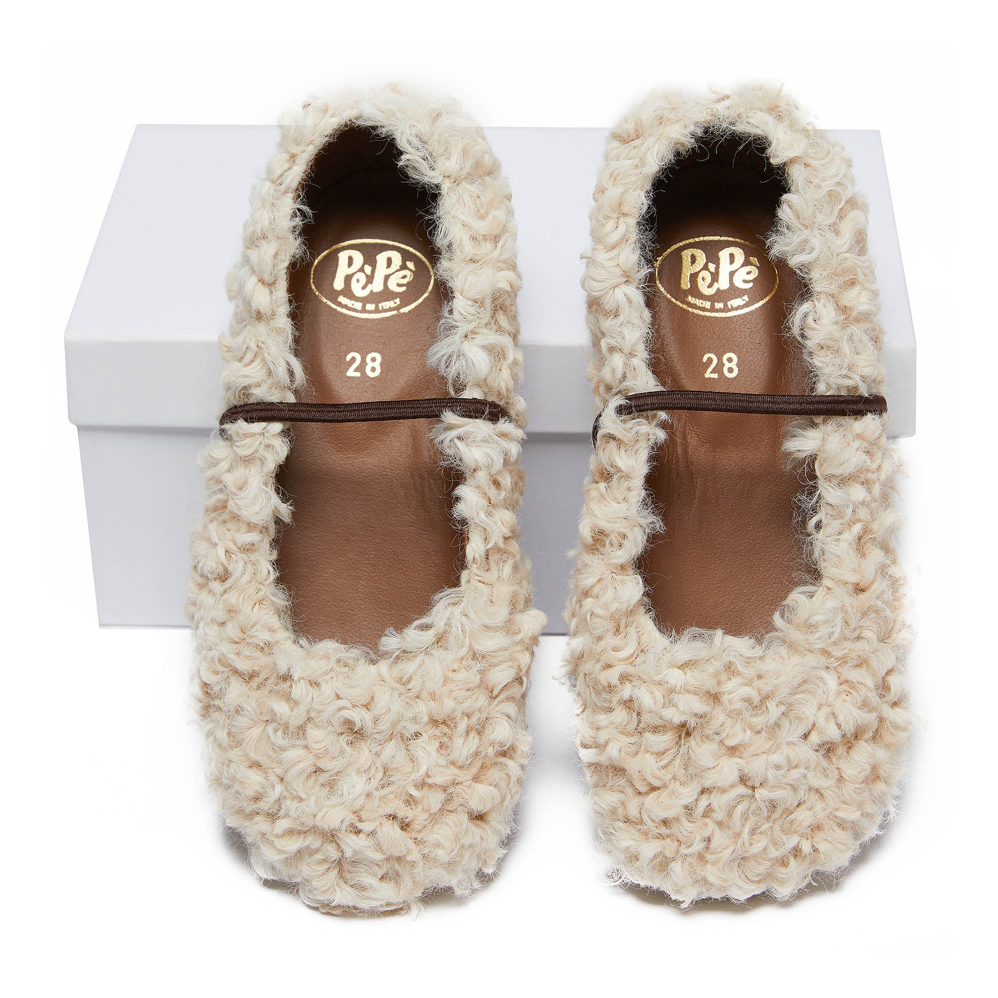 Girls Beige Flat Shoes