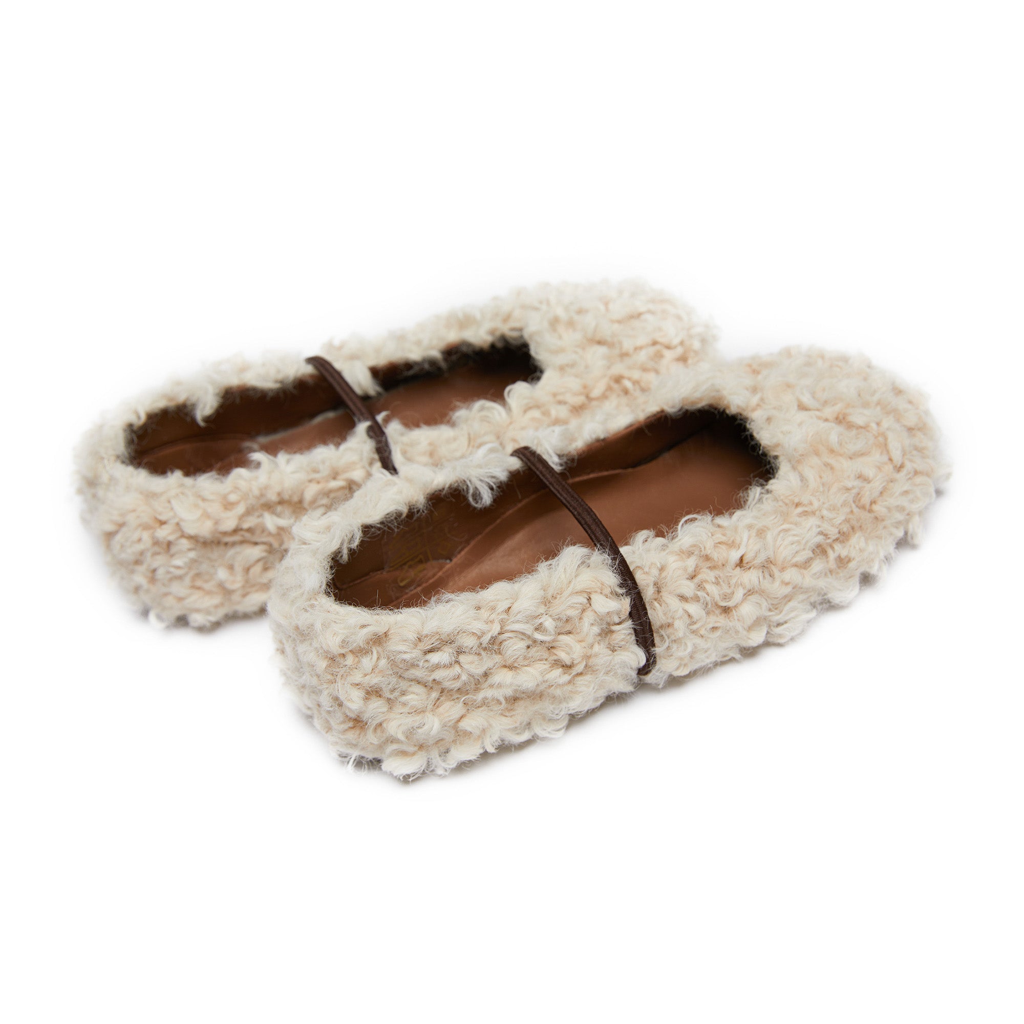 Girls Beige Flat Shoes