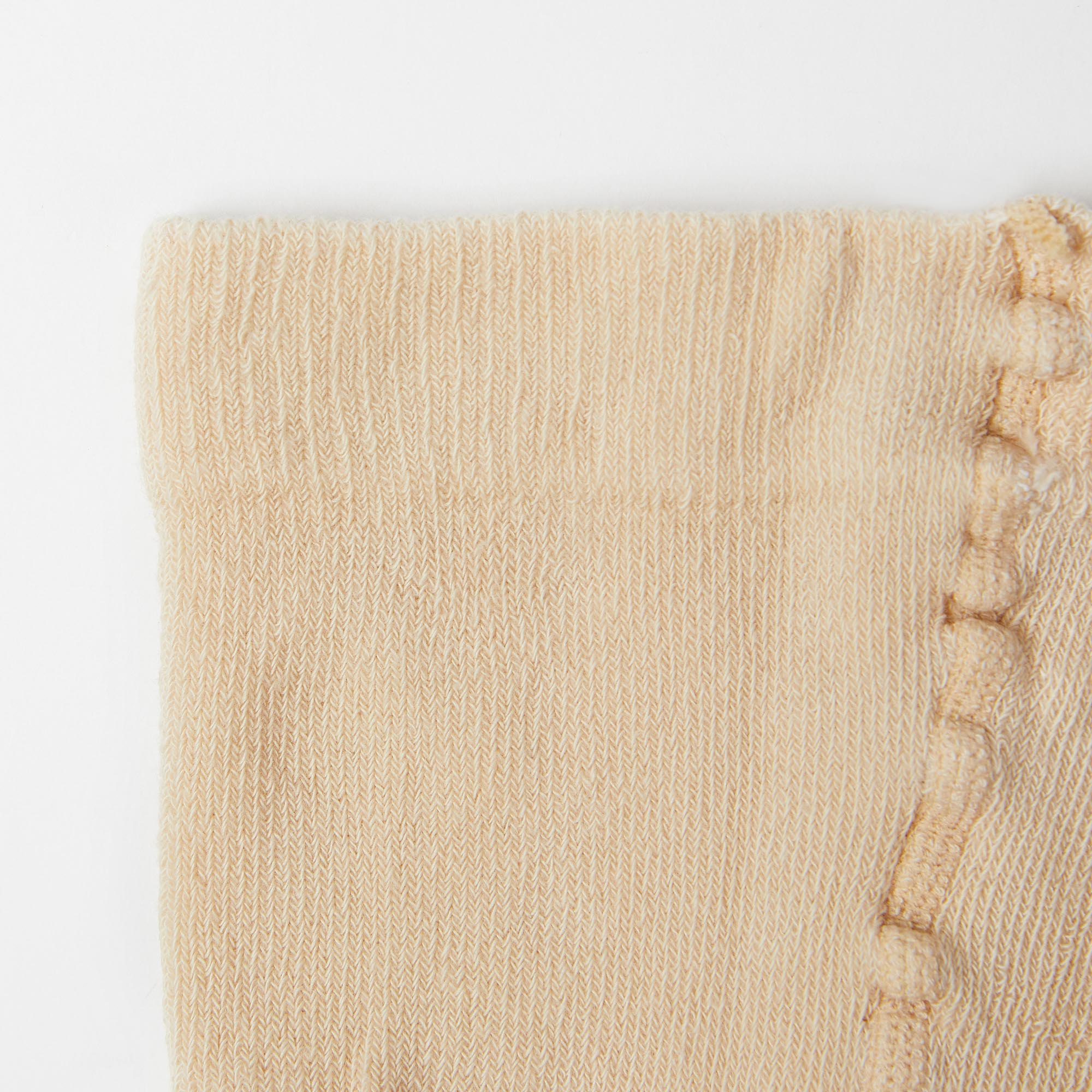 Girls Beige Cotton Tights