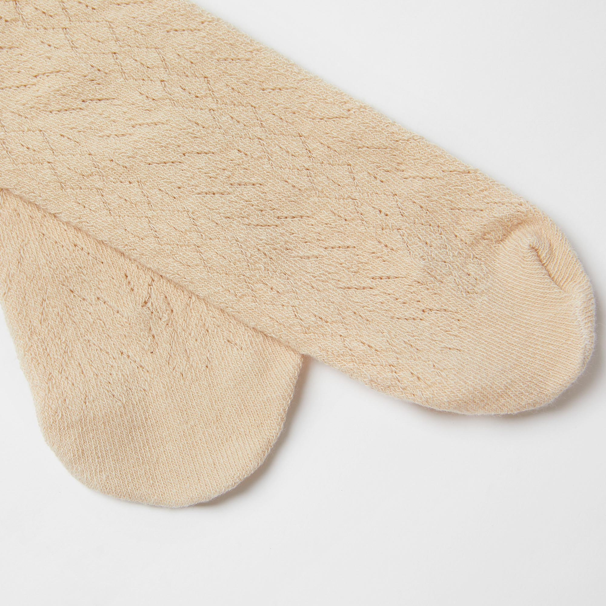 Girls Beige Cotton Tights