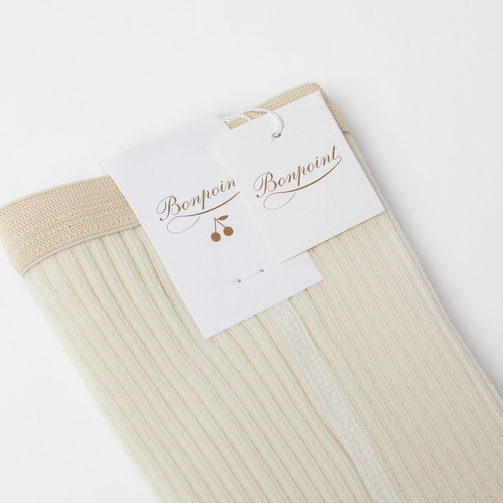Girls White Cotton Tights