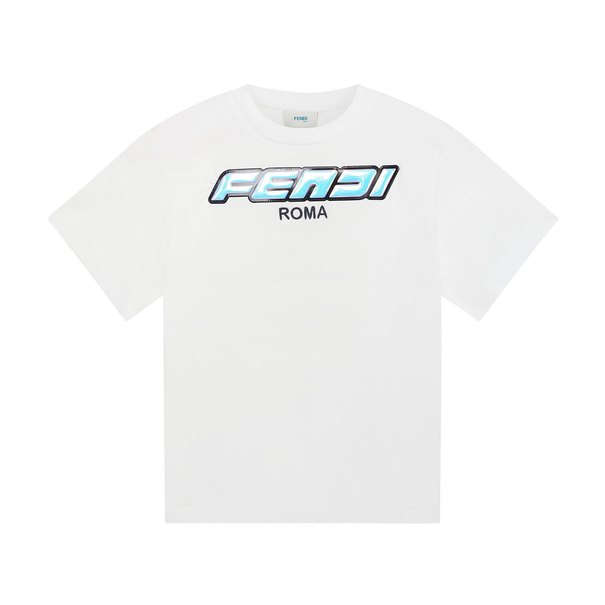 Boys & Girls White Cotton T-Shirt