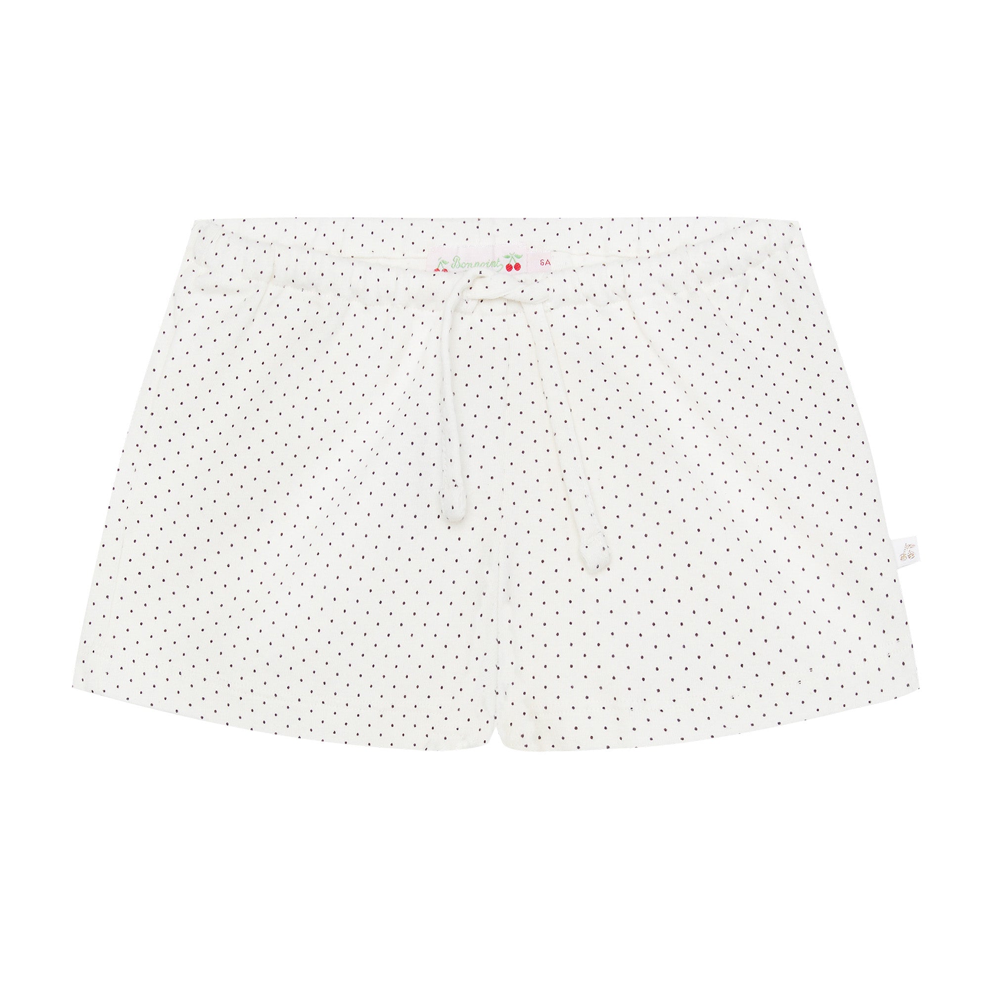 Girls White Dots Cotton Nightwear Set
