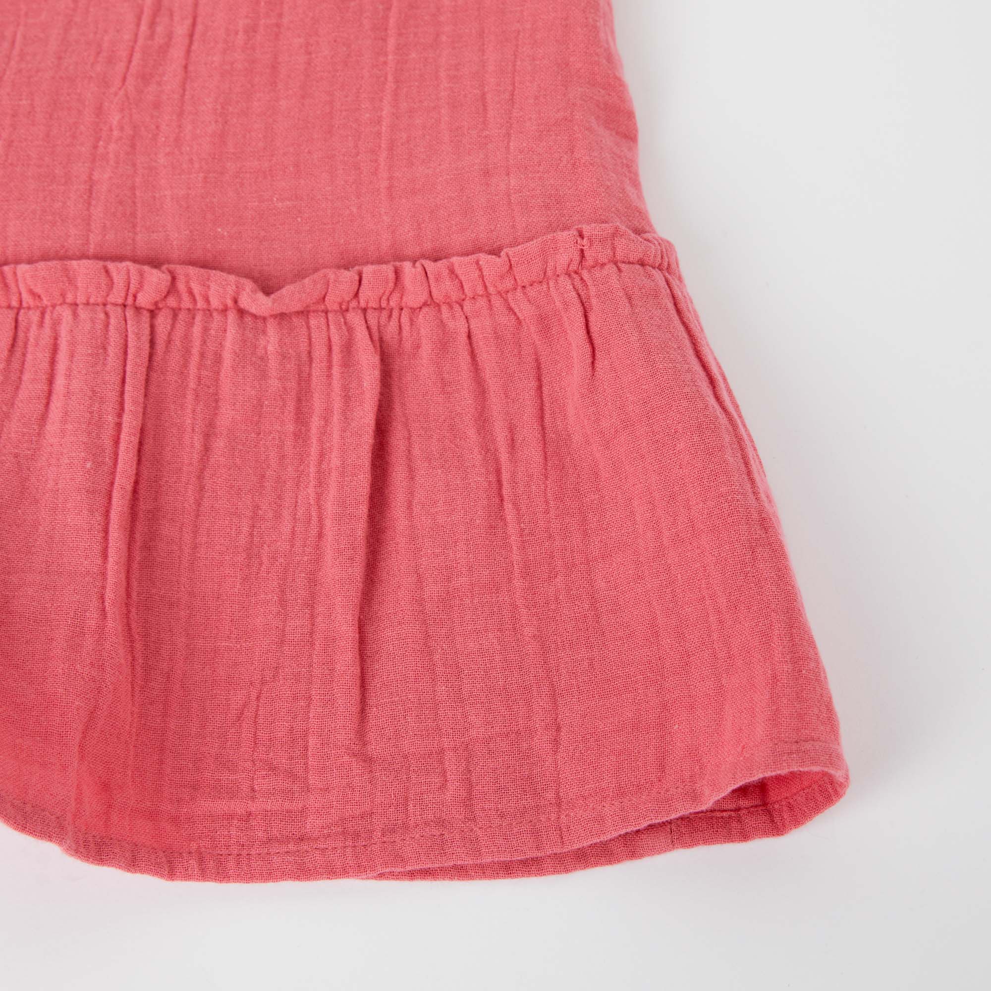 Girls Pink Cotton Dress