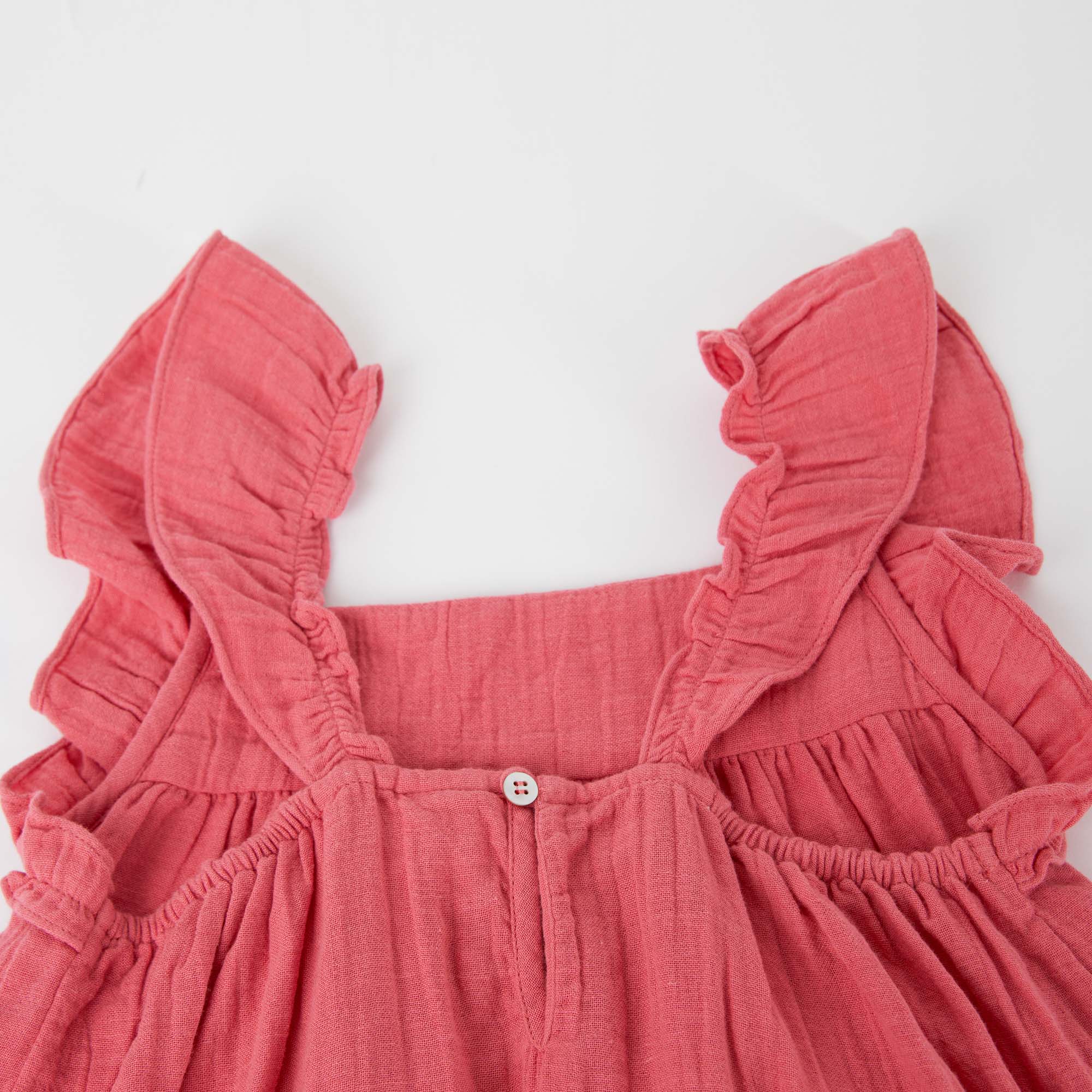 Girls Pink Cotton Dress
