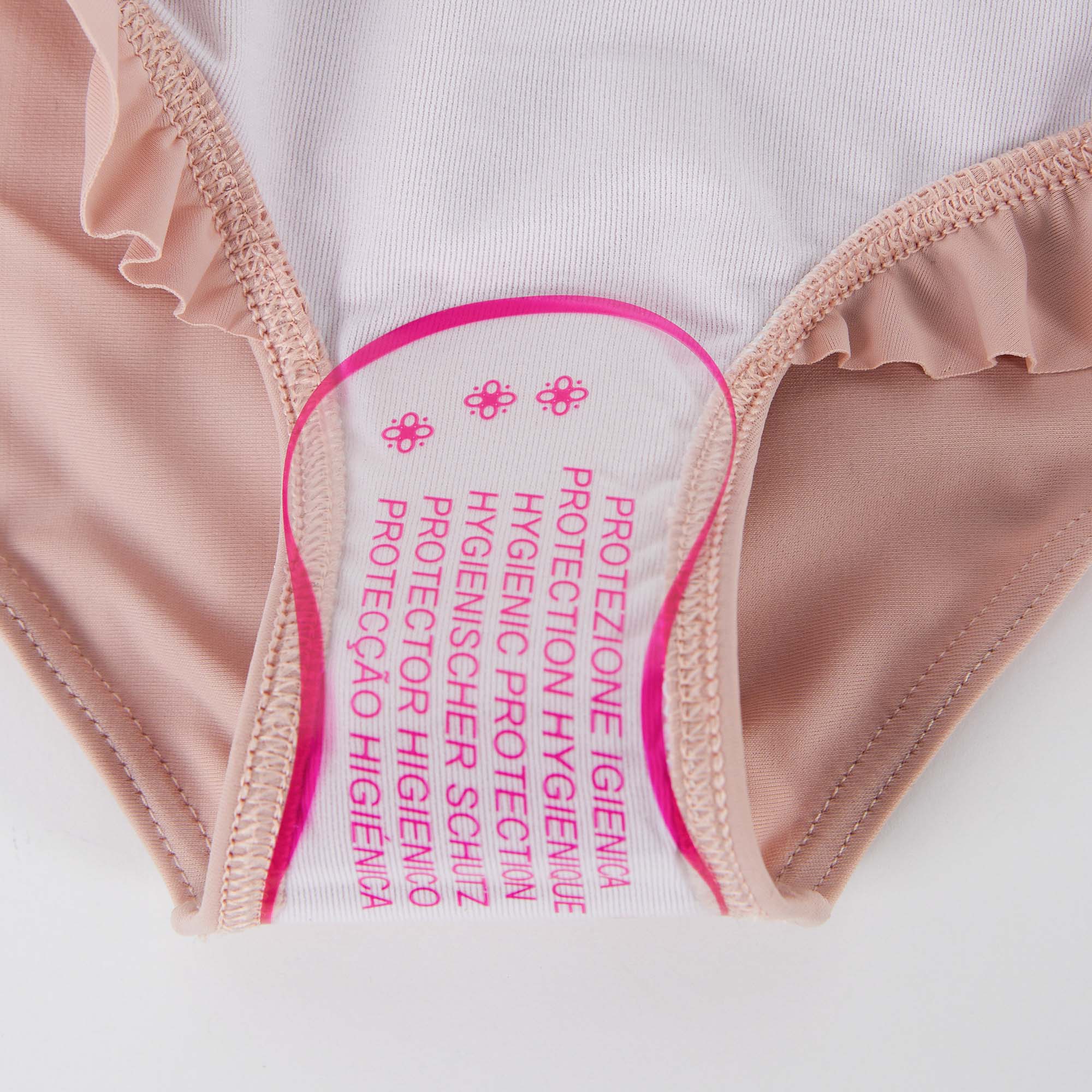 Girls Pink Logo Swimsuit Set