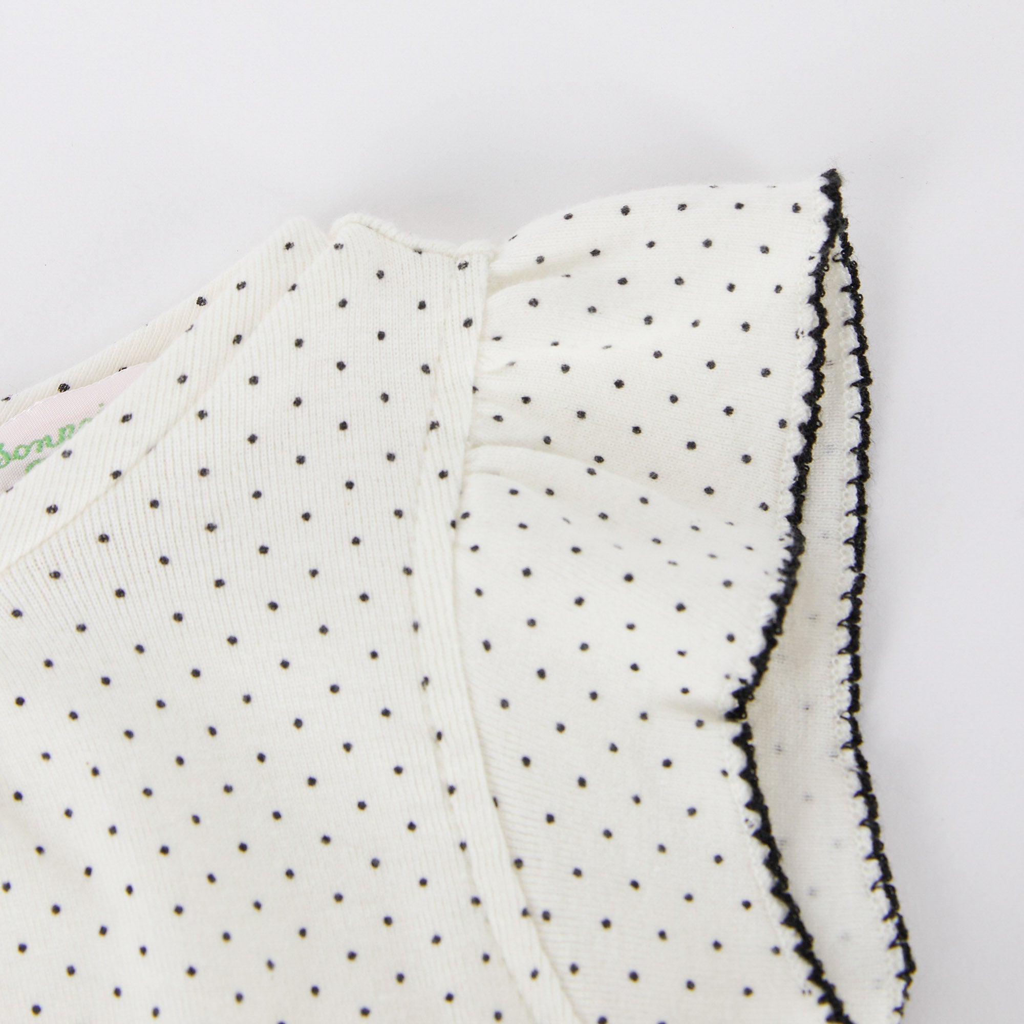 Girls White Dots Cotton Nightwear Set