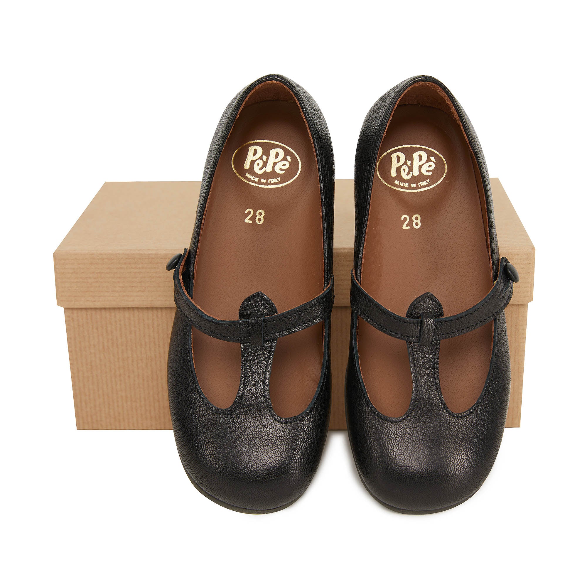 Girls Black Flat Shoes
