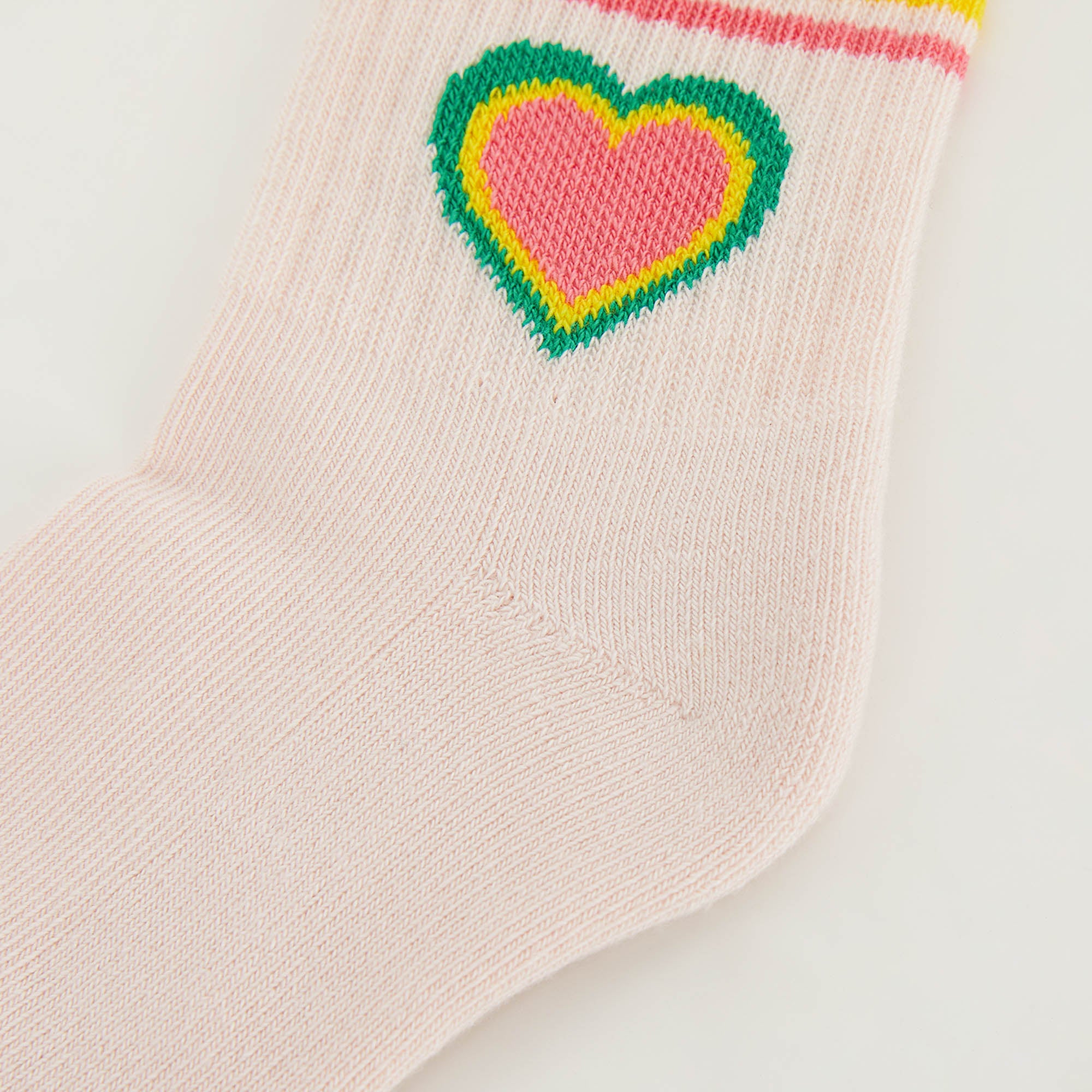 Girls Light Pink Cotton Socks