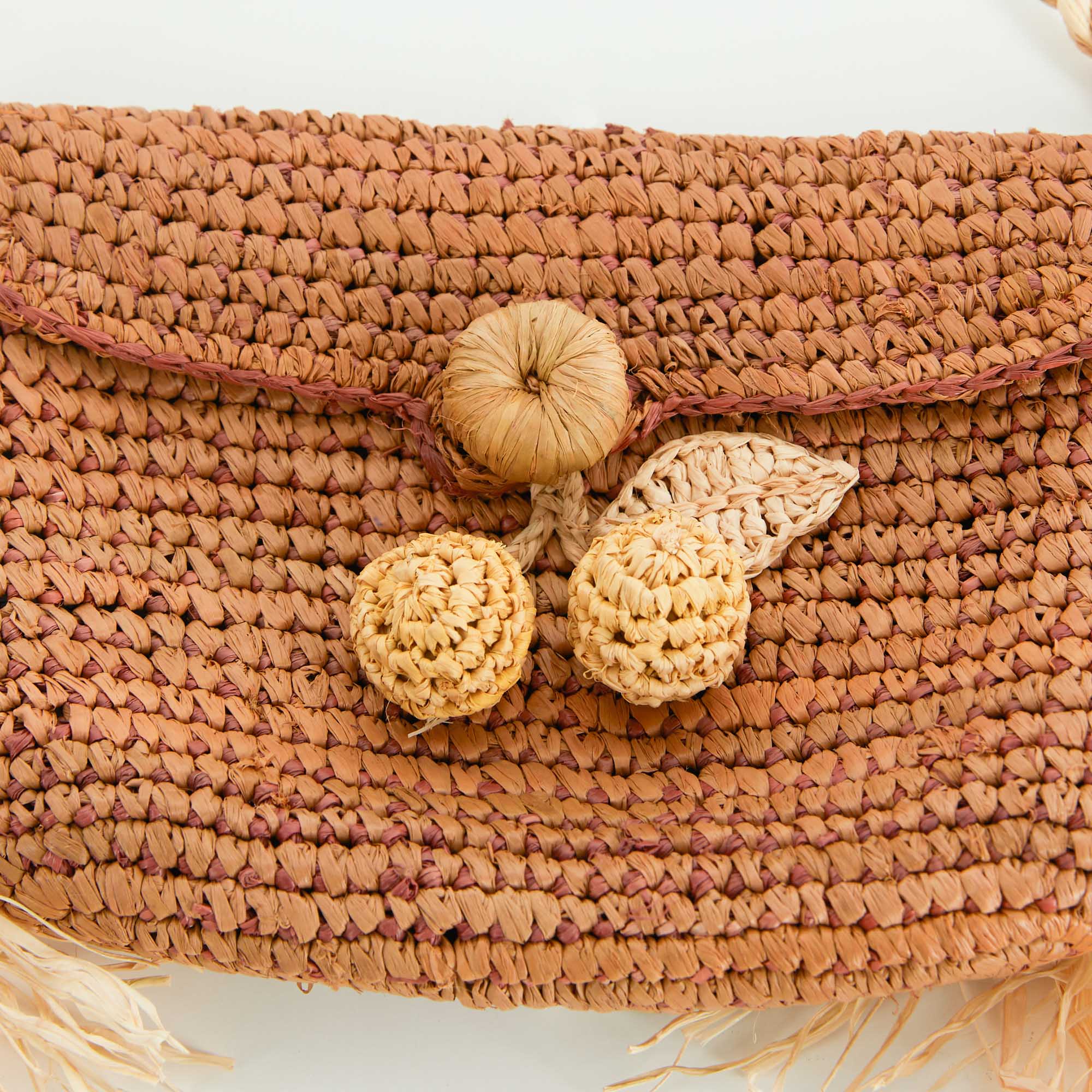 Girls Raphia Shoulder Bag