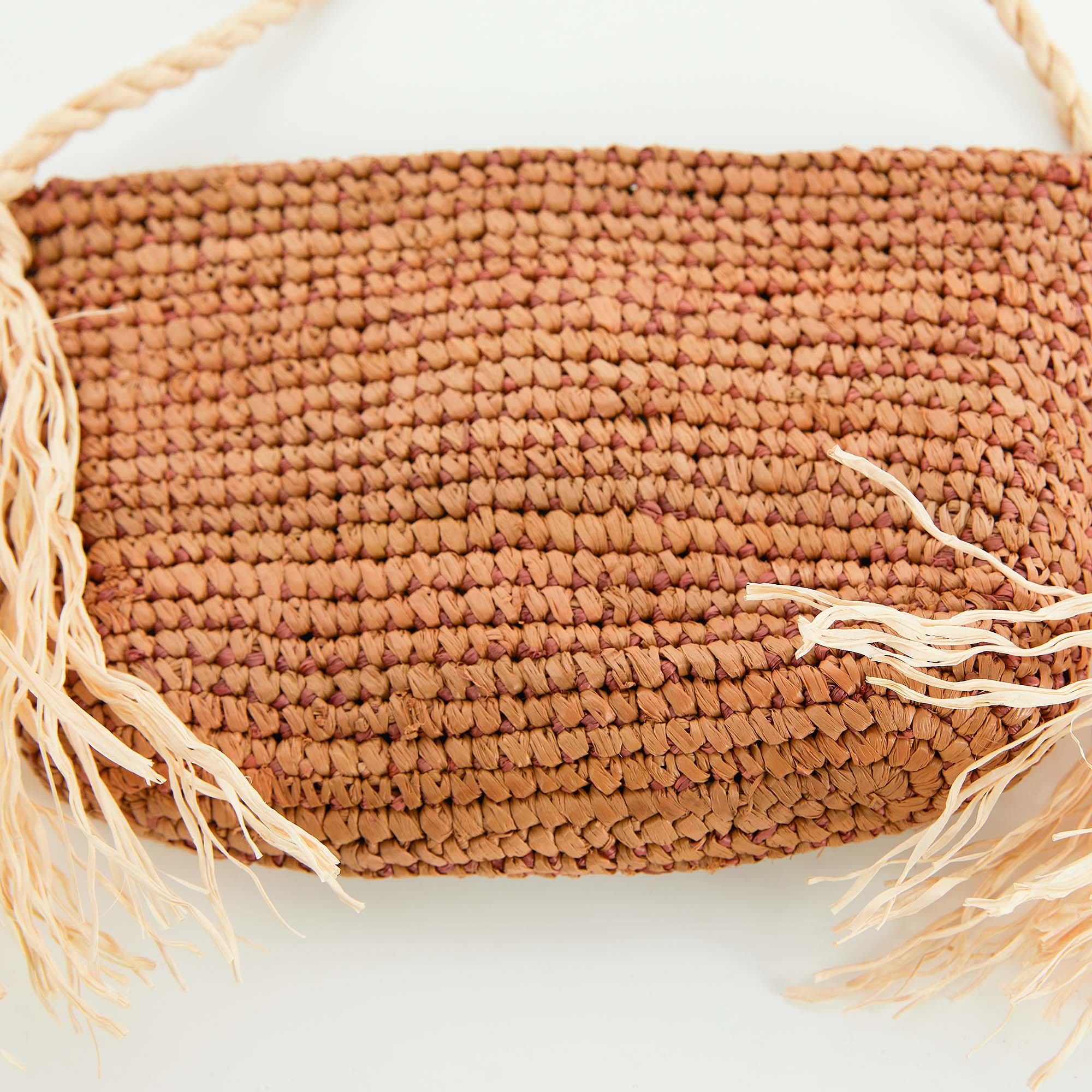 Girls Raphia Shoulder Bag
