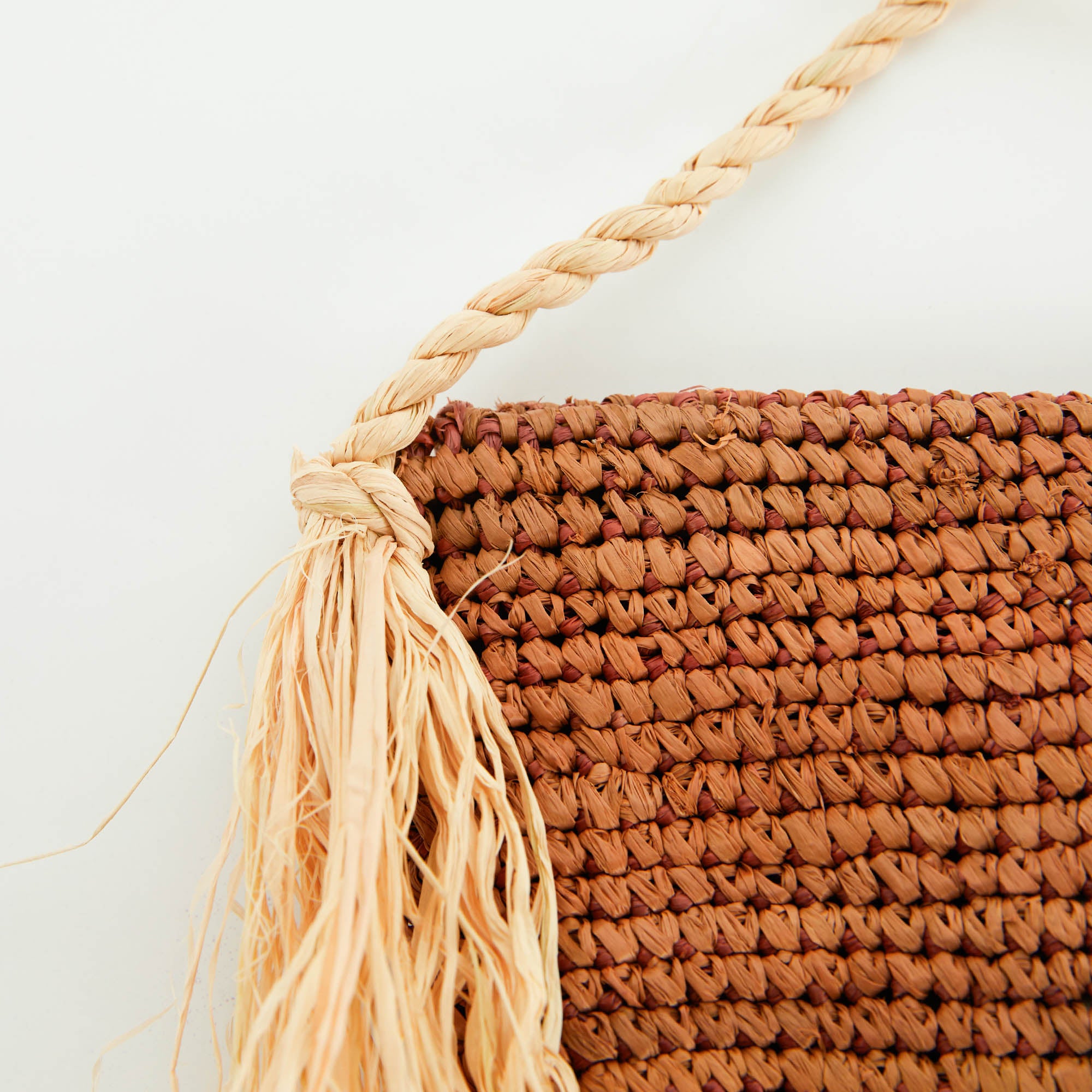 Girls Raphia Shoulder Bag