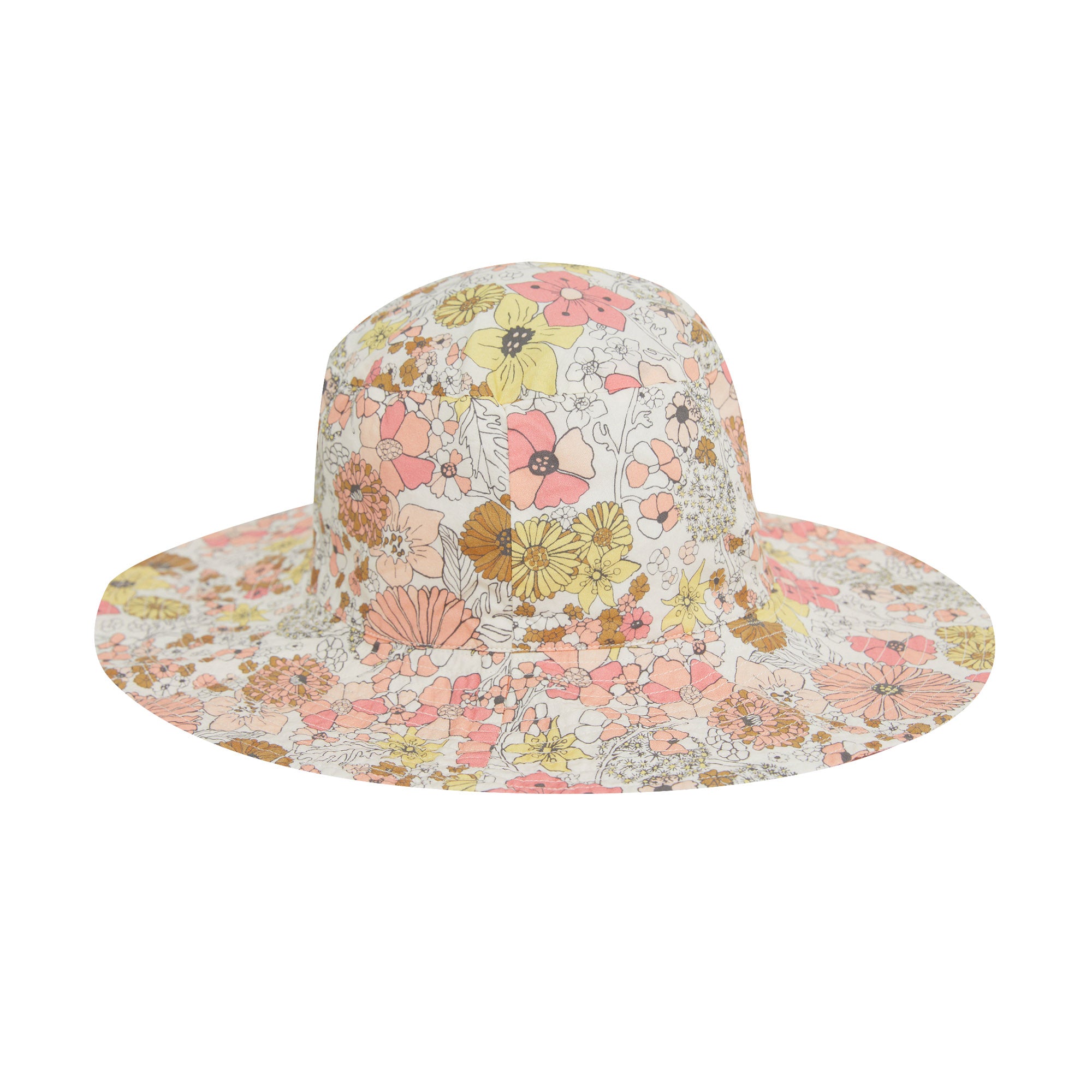 Girls Multicolor Flowers Hat