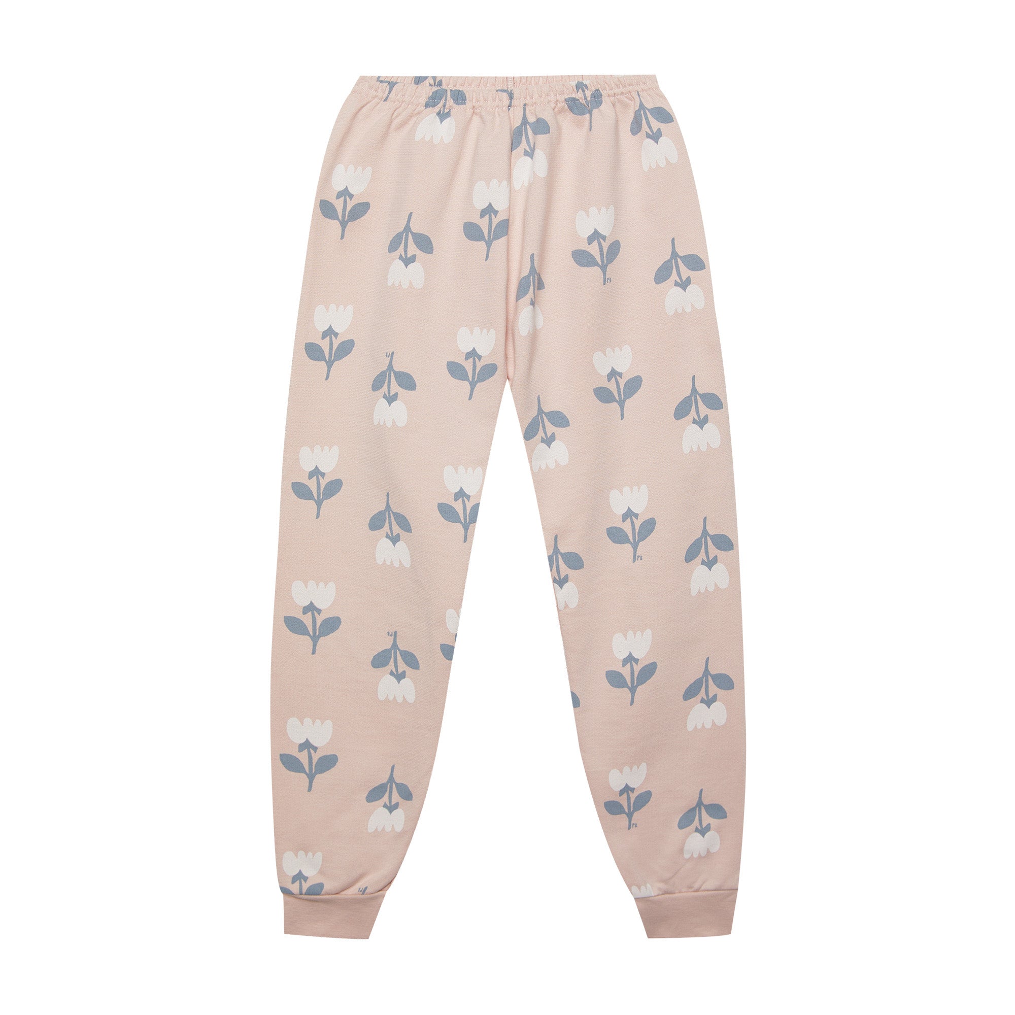 Girls Pink Printed Cotton Set
