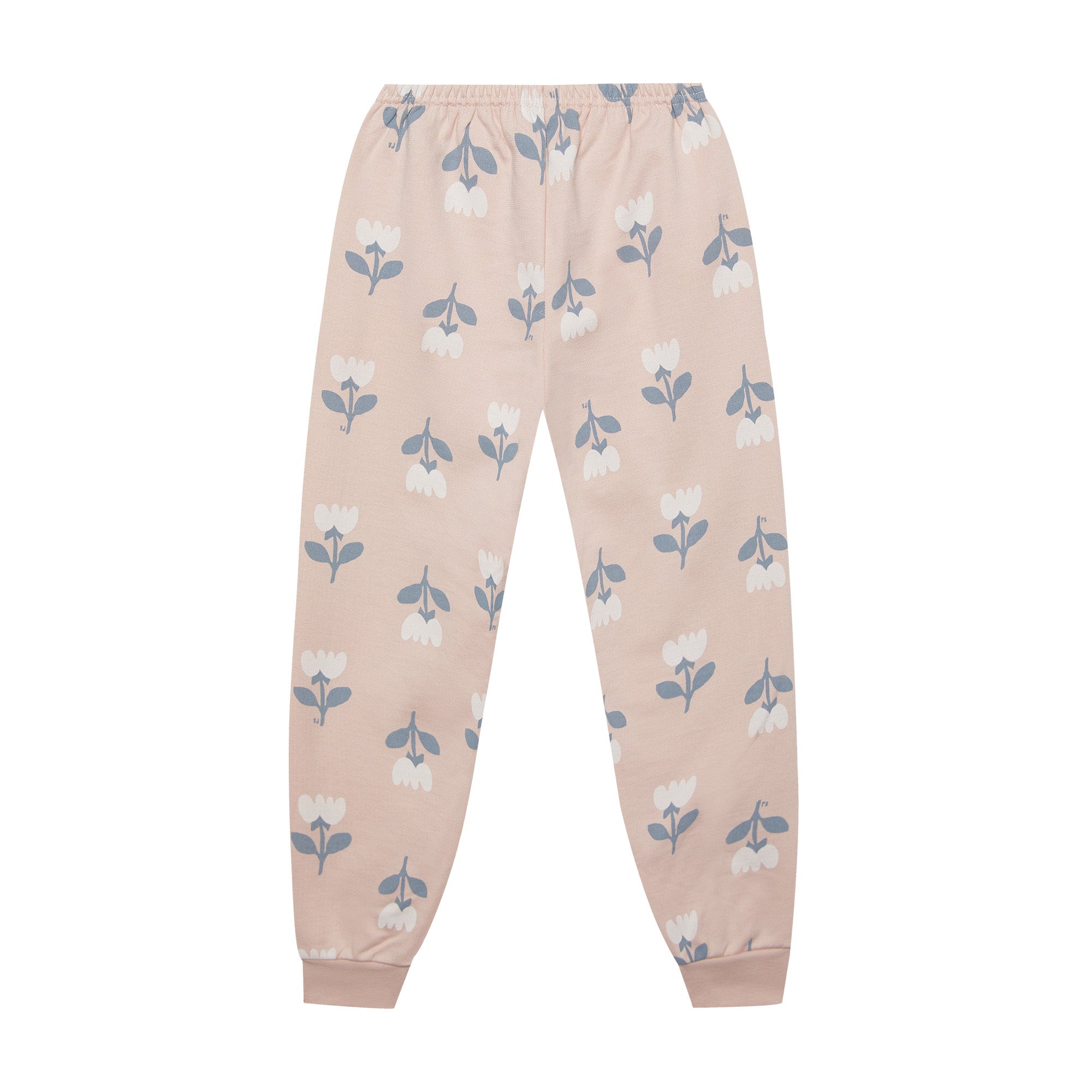 Girls Pink Printed Cotton Set
