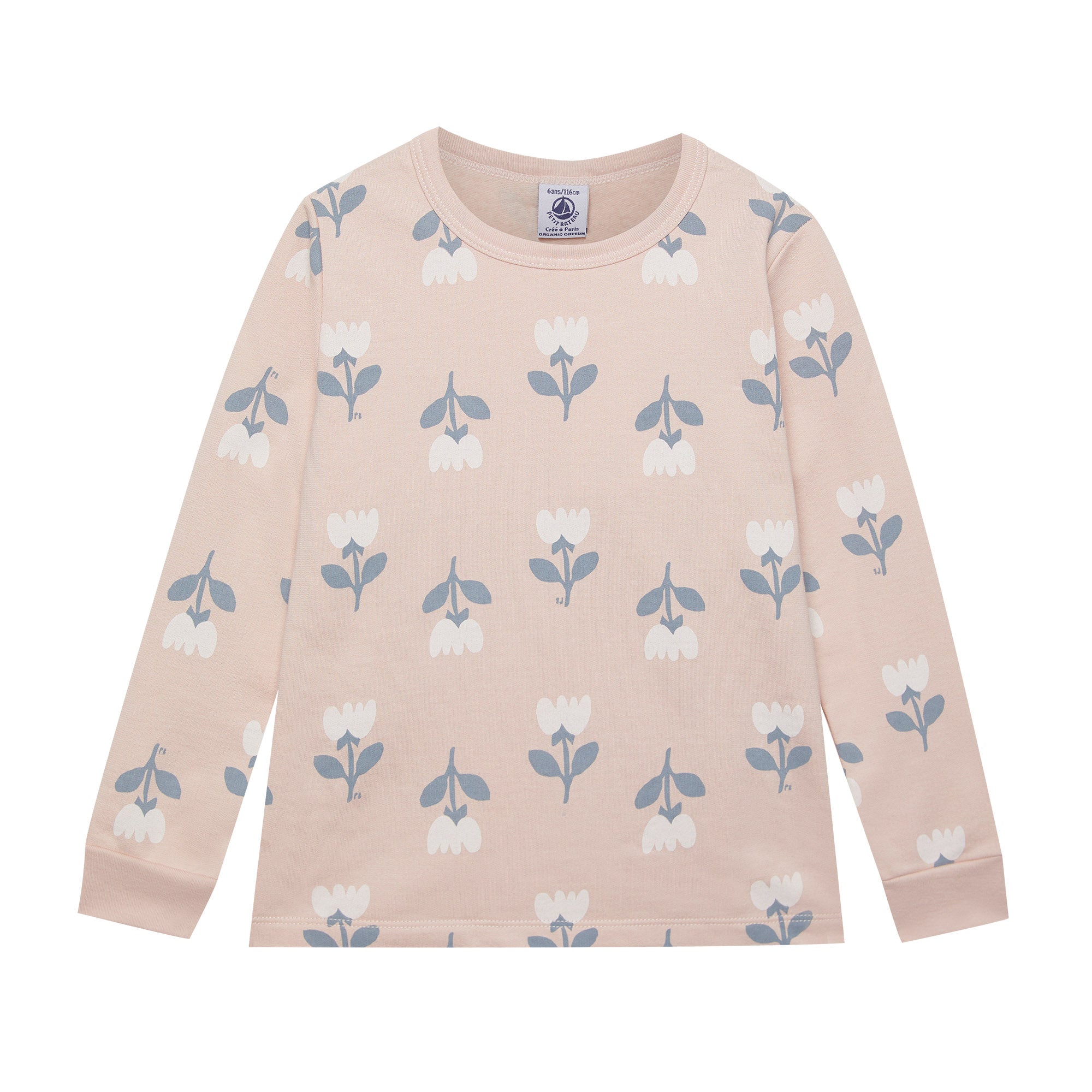 Girls Pink Printed Cotton Set