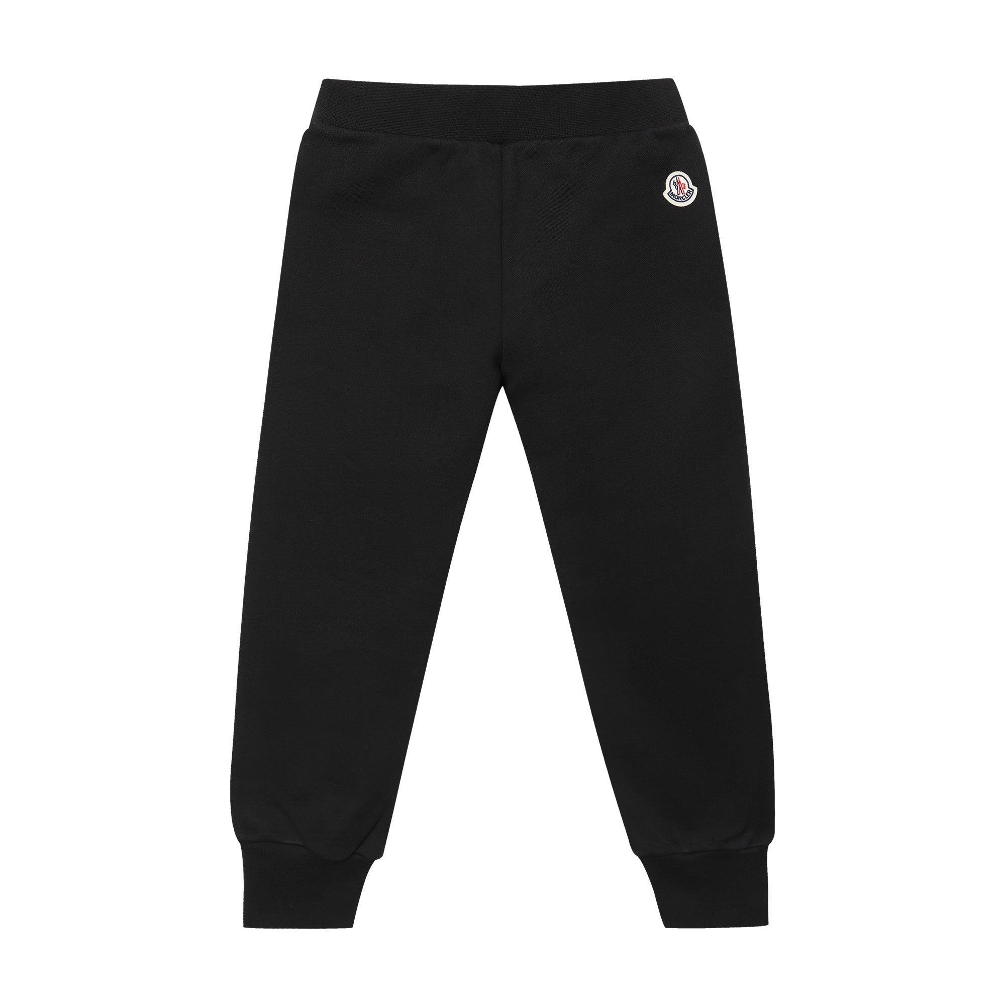 Girls Black Logo Cotton Trousers
