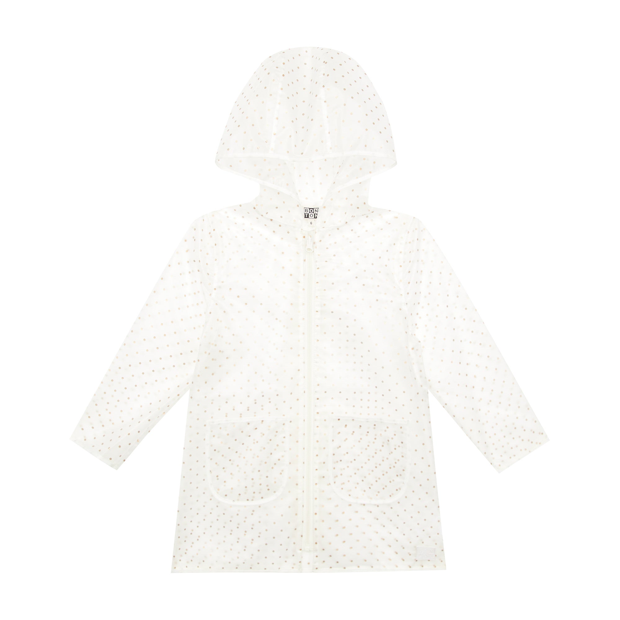 Girls White Dots Raincoat