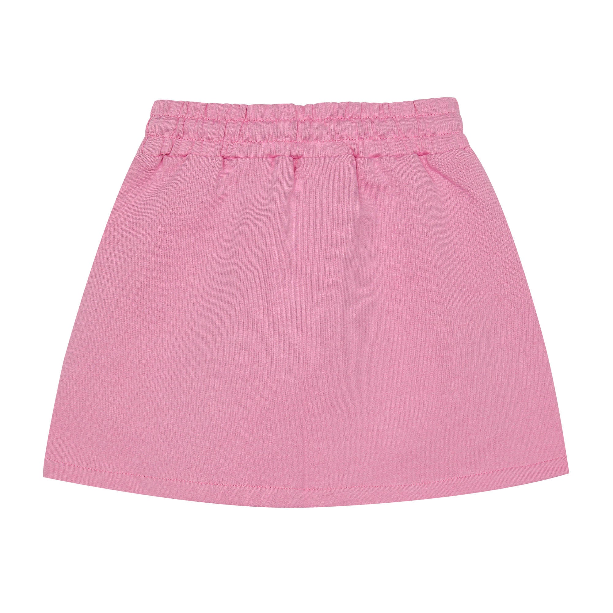 Girls Pink Logo Cotton Skirt