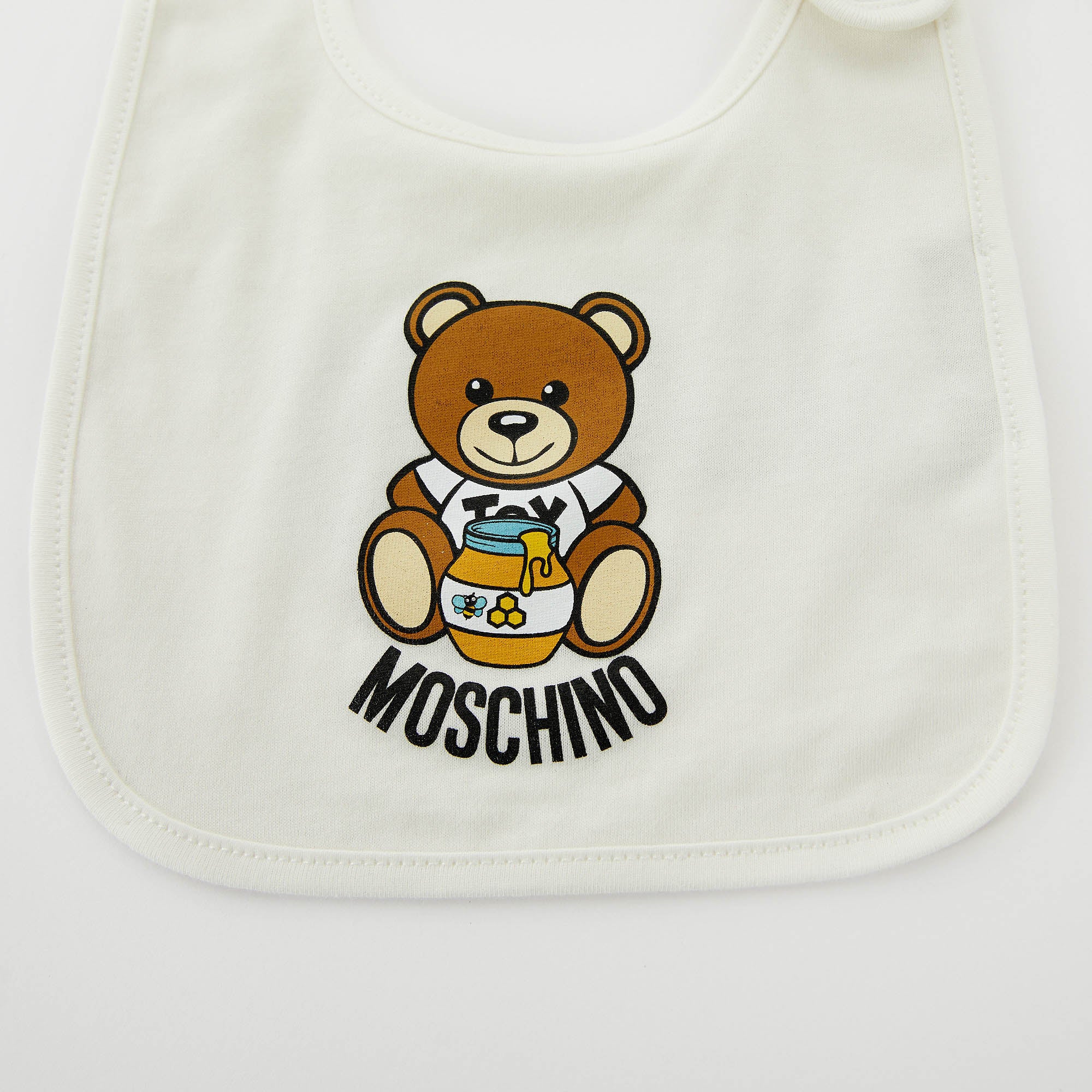 Baby Boys & Girls White Hat & Bib Set