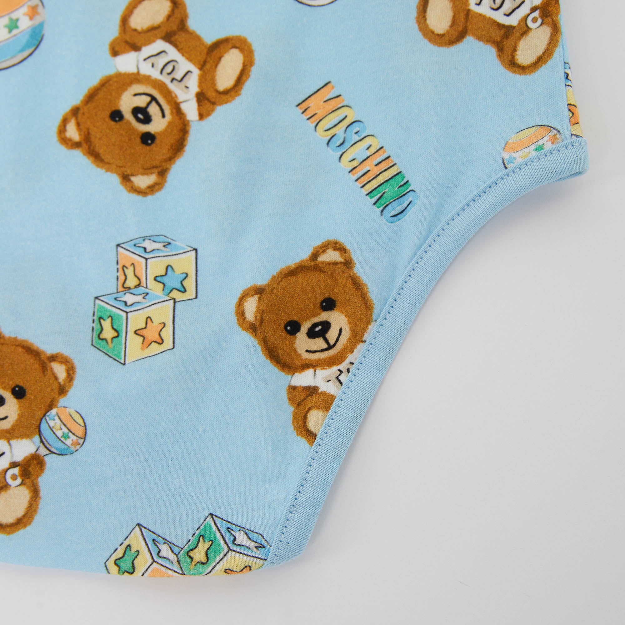 Baby Boys Blue Cotton Babysuit Set