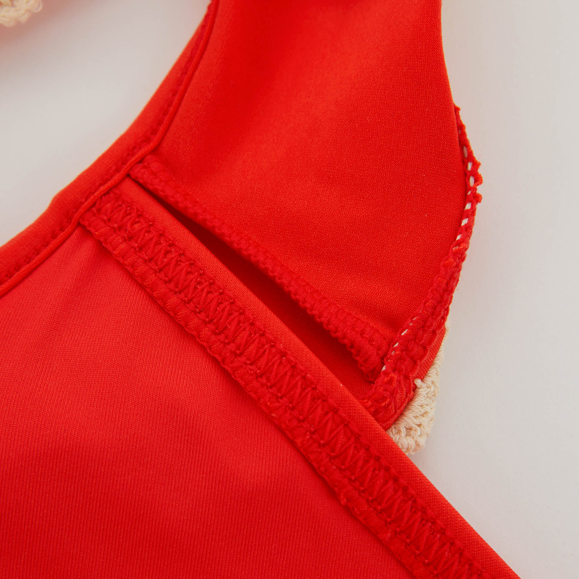 Girls Red Swimsuit