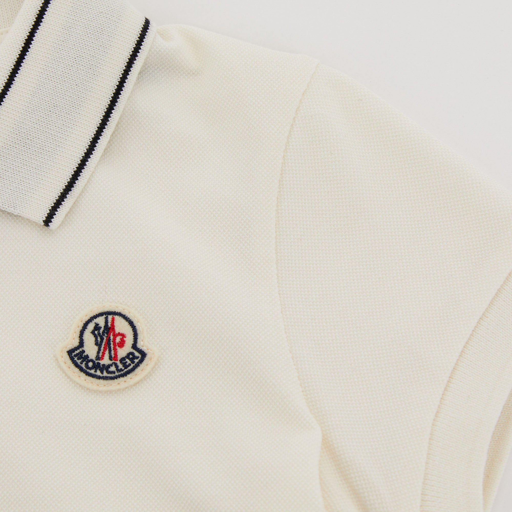 Girls White Logo Cotton Polo Shirt
